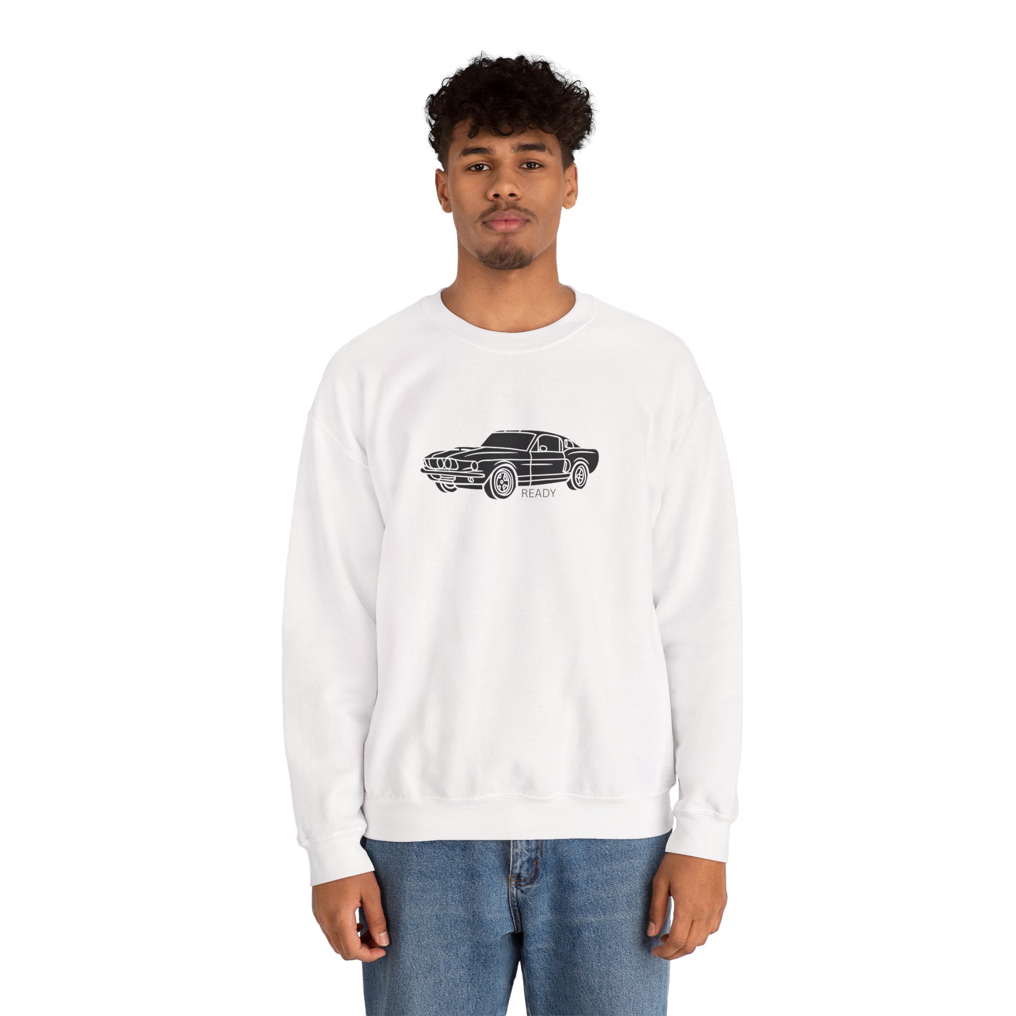 Classic Mustang Outline Crewneck Sweatshirt