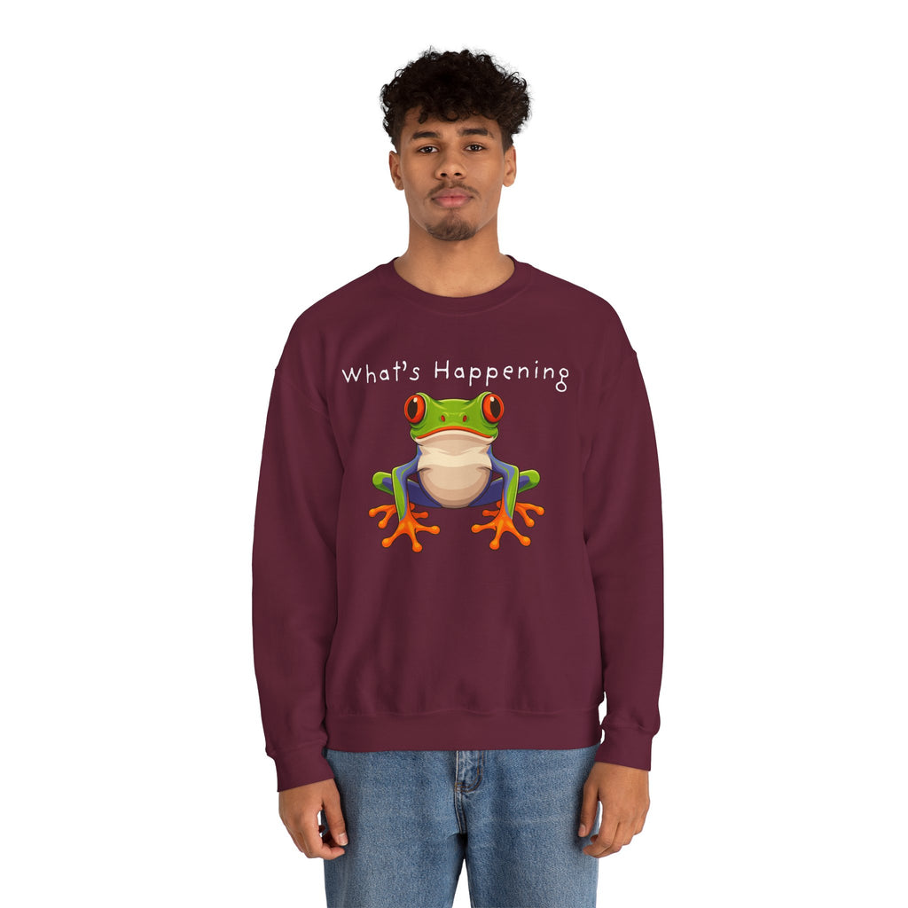 What's Happening Frog Crewneck Sweatshirt