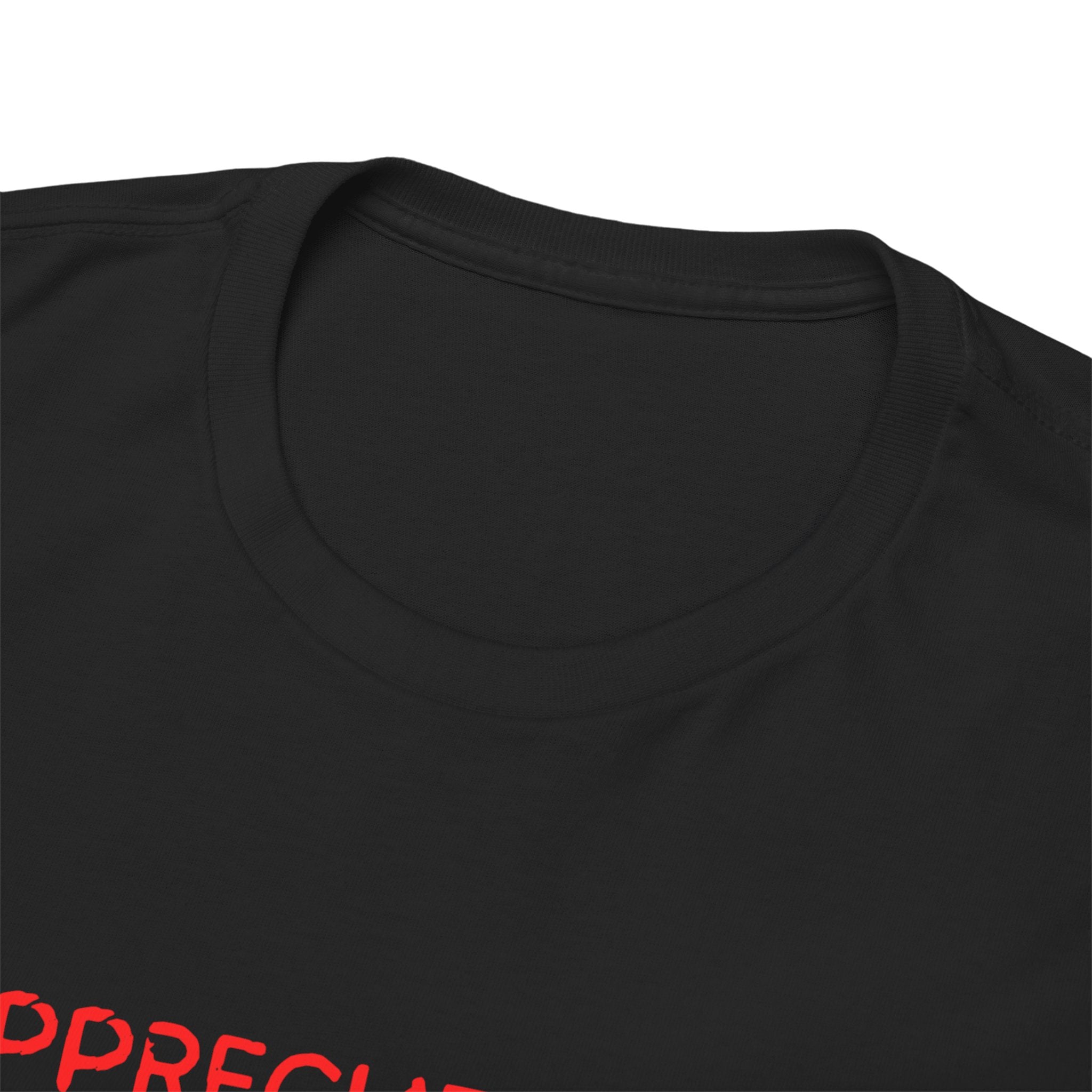 Appreciate You Tee – Minimalist Red Text Graphic T‑Shirt