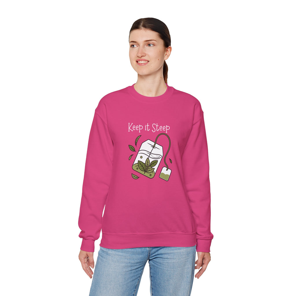 Crewneck Sweatshirt — Herbal Tea Bag Illustration | Cozy Botanical Gift