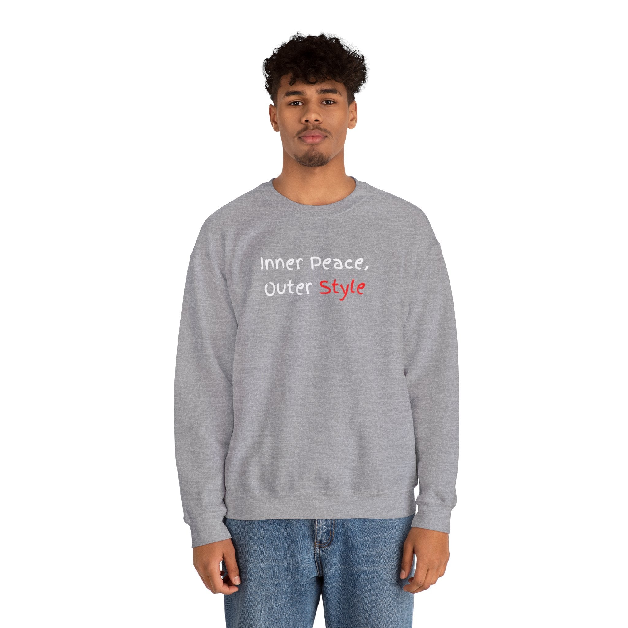Crewneck Sweatshirt "Style" Minimalist Pink Script – Casual Everyday Fashion