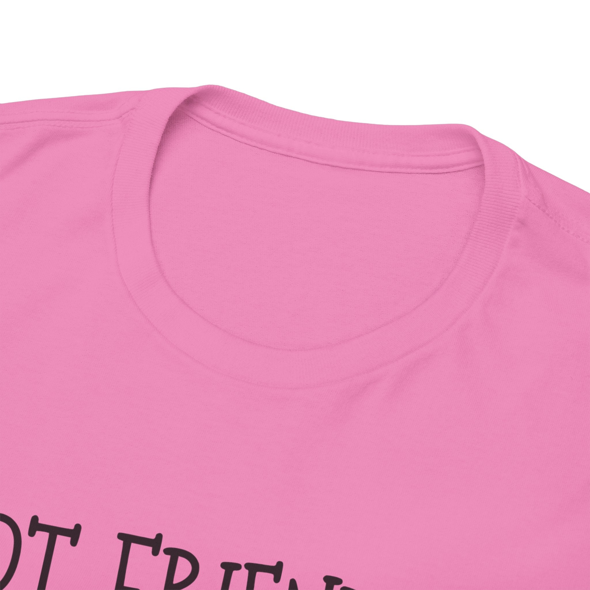 T-Shirt — "Not Friendly." Minimalist Statement Tee
