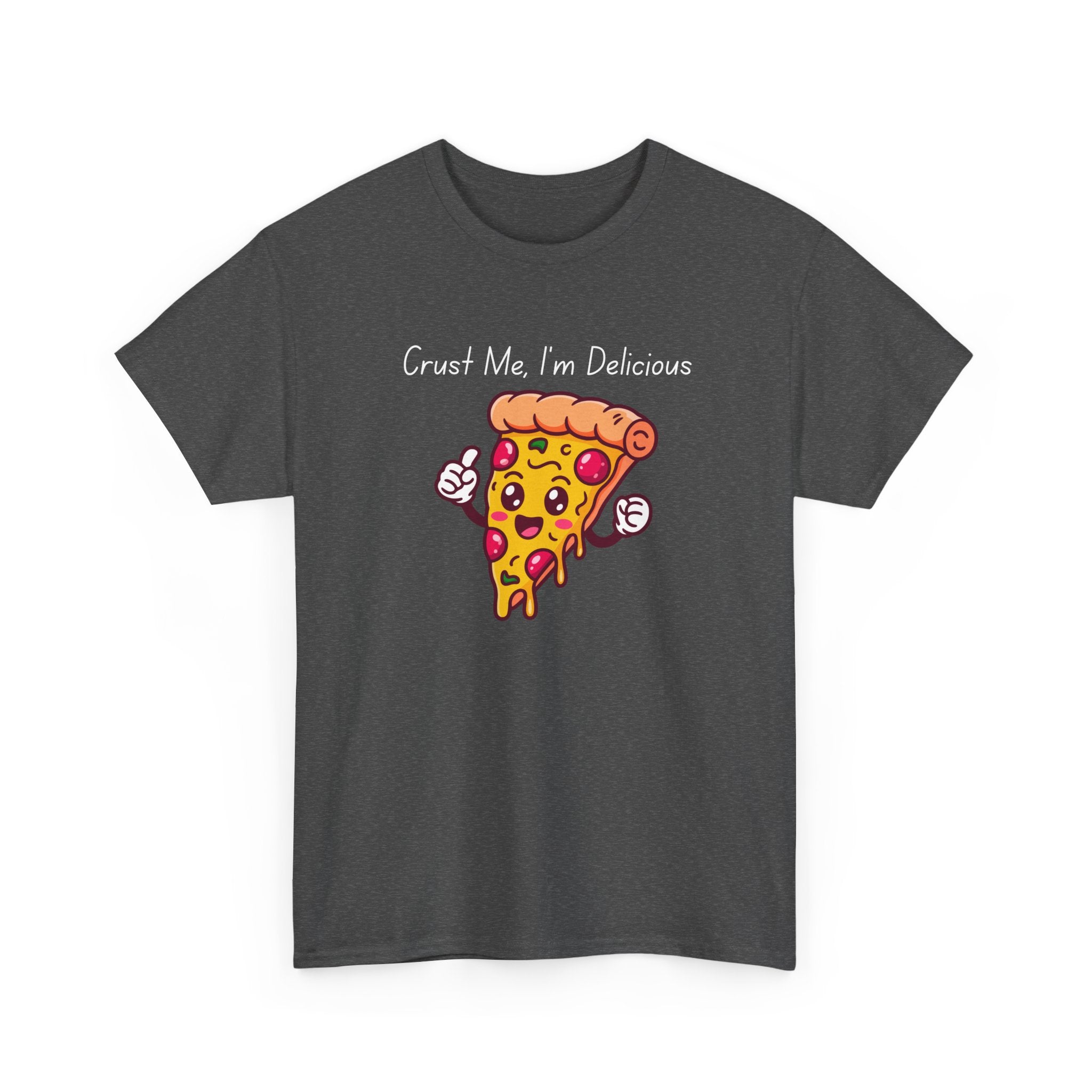 Pizza Slice Tee — "Crust Me, I'm Delicious" Funny Pizza Graphic Shirt