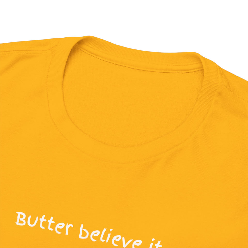 Butter Believe It Popcorn Tee — Cute Retro Snack Cartoon T-Shirt