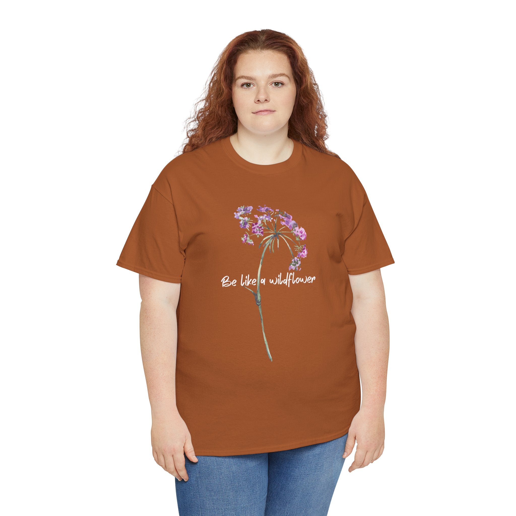 Wildflower Tee — "Be Like a Wildflower" Floral Graphic T-Shirt