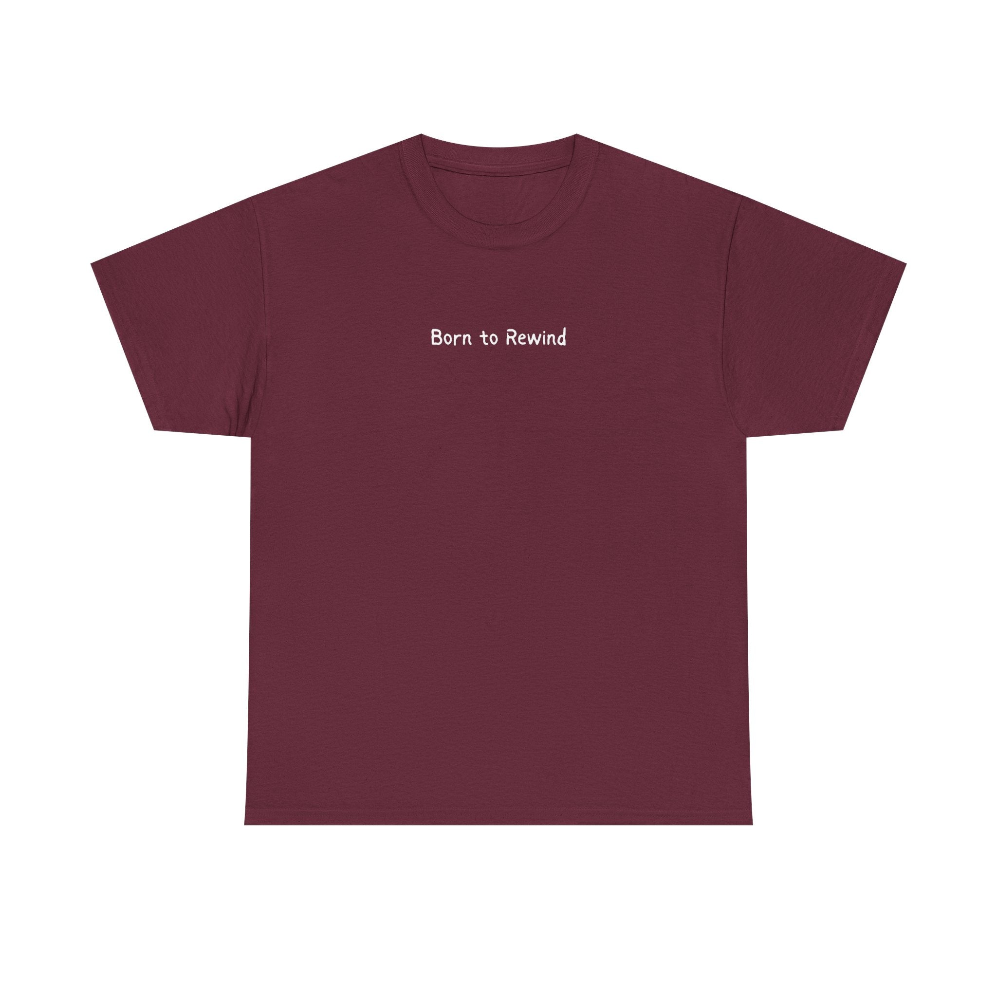 Born to Rewind T-Shirt — Minimal Retro Graphic Tee