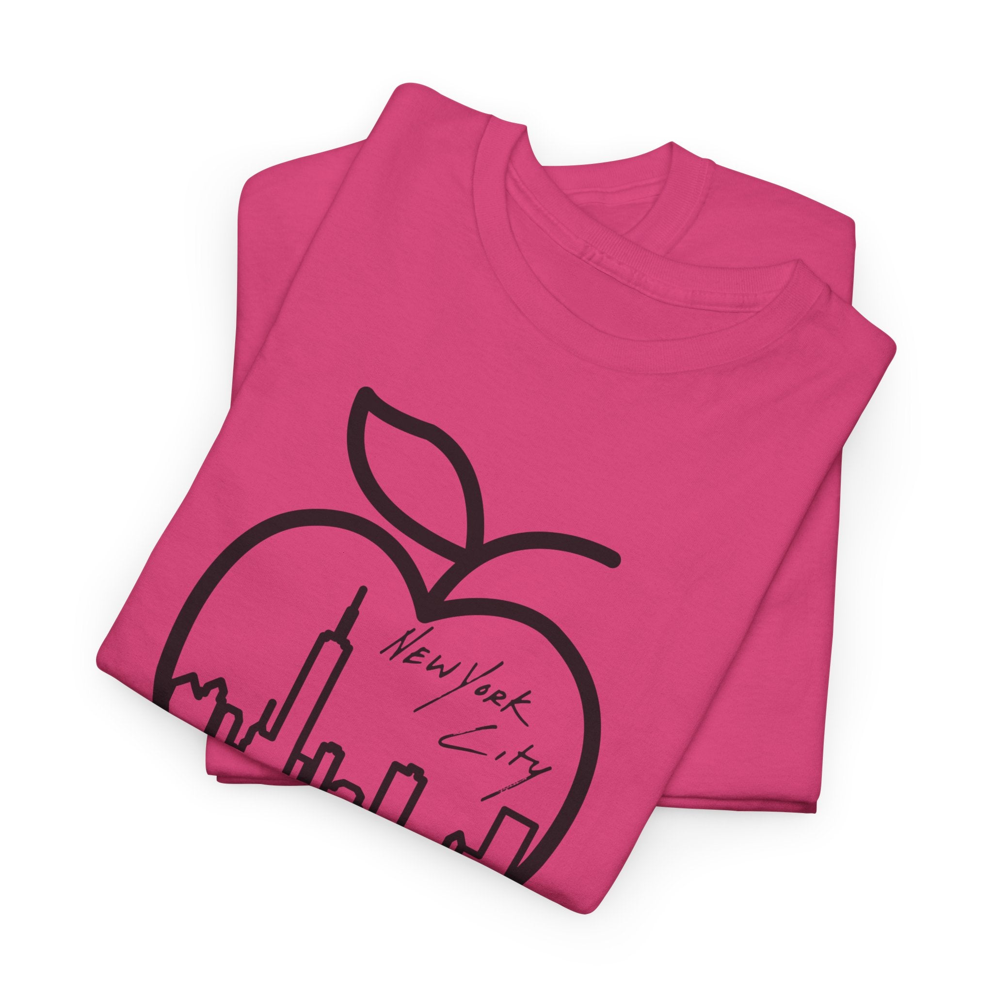 NYC Apple Skyline T‑Shirt — New York City Skyline Graphic Tee