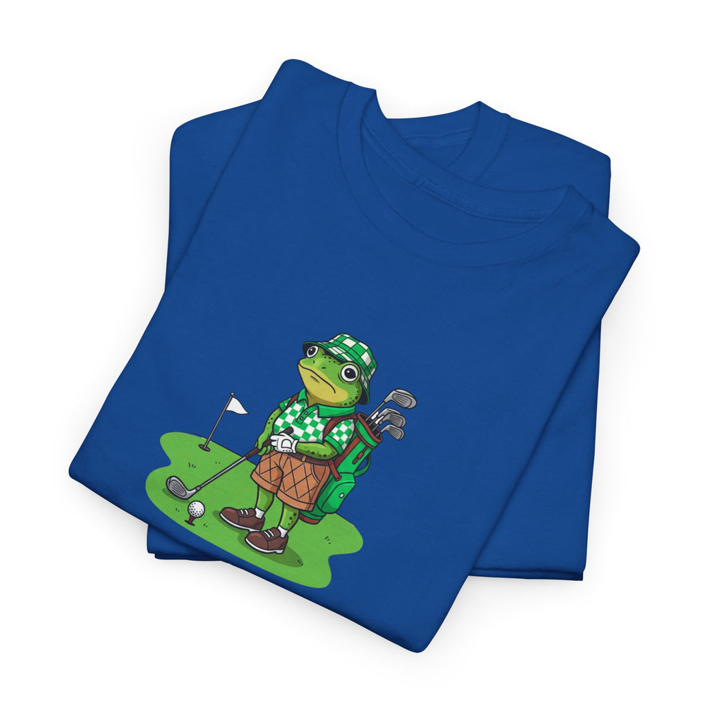 T-Shirt — Funny 'No Golf Today' Frog Golfer Graphic Tee