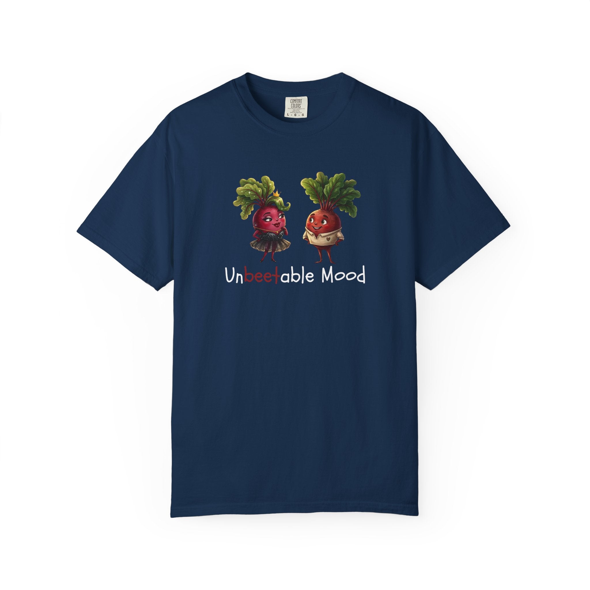 Unbeetable Mood T-Shirt — Cute Beet Characters Veggie Pun Tee