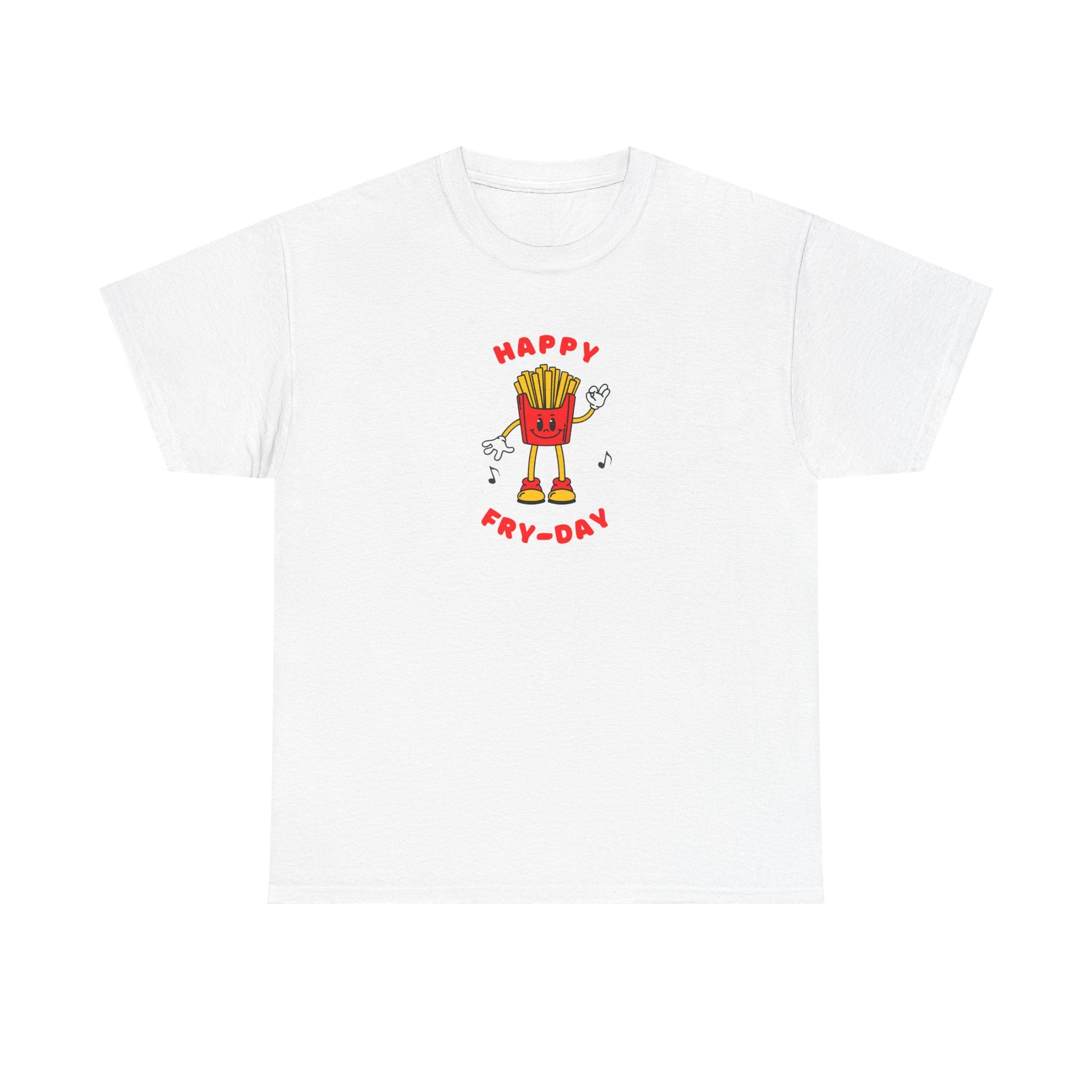 Happy Fry-Day T-Shirt — Cute Dancing Fries Graphic Tee