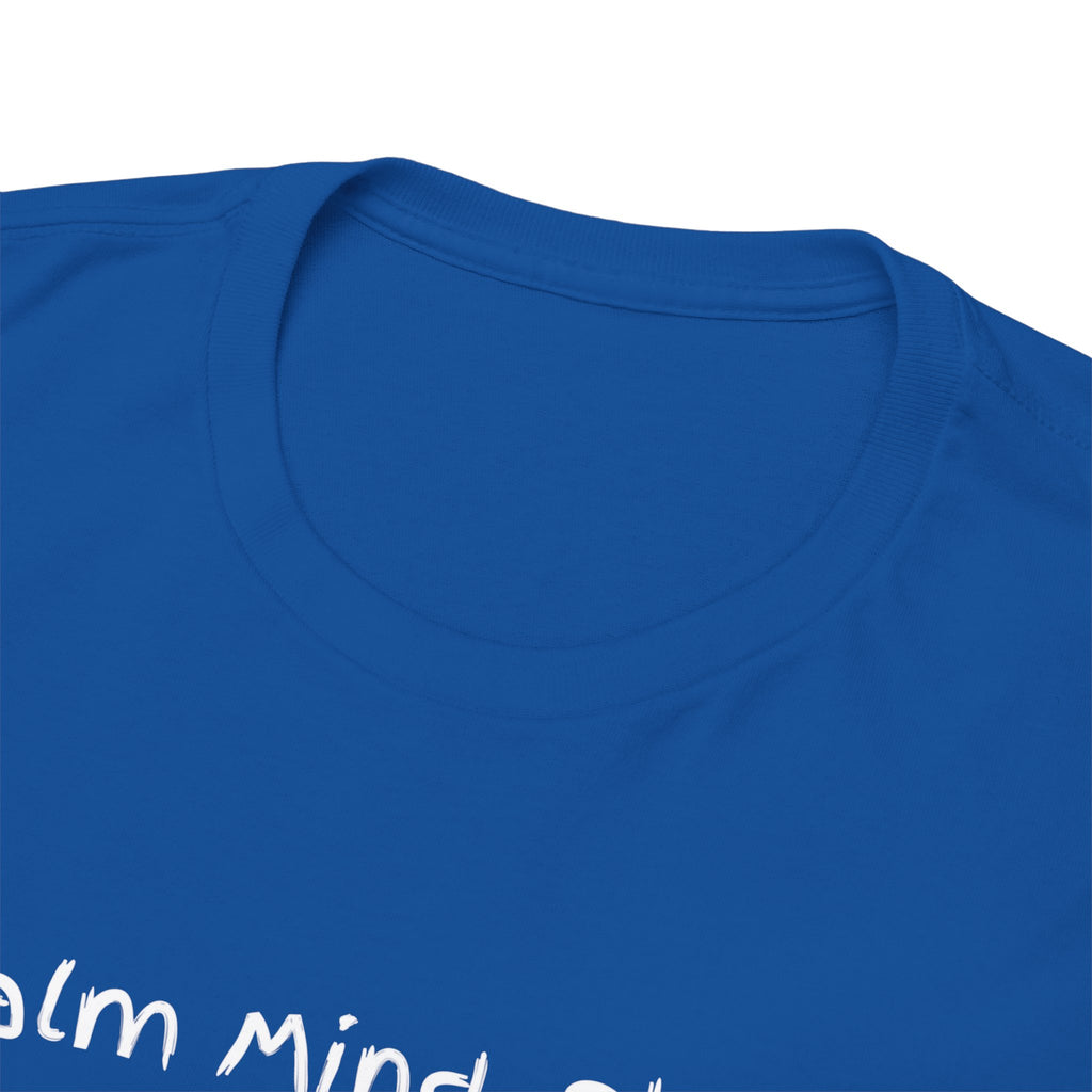 Calm Mind, Sharp Tongue Tee — Minimalist Black Graphic T-Shirt