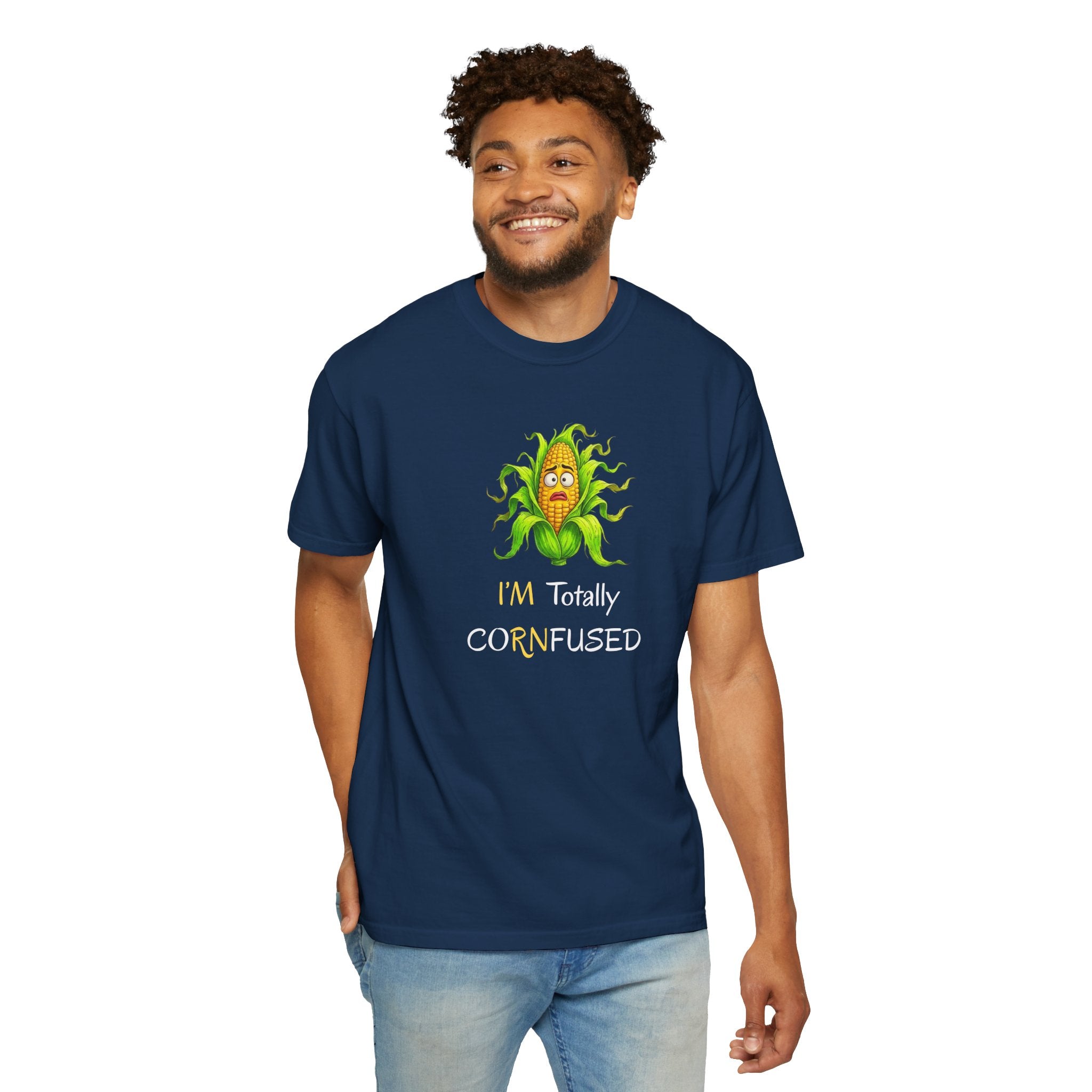 I'm Totally CORNfused Tee — Funny Corn Pun T-Shirt