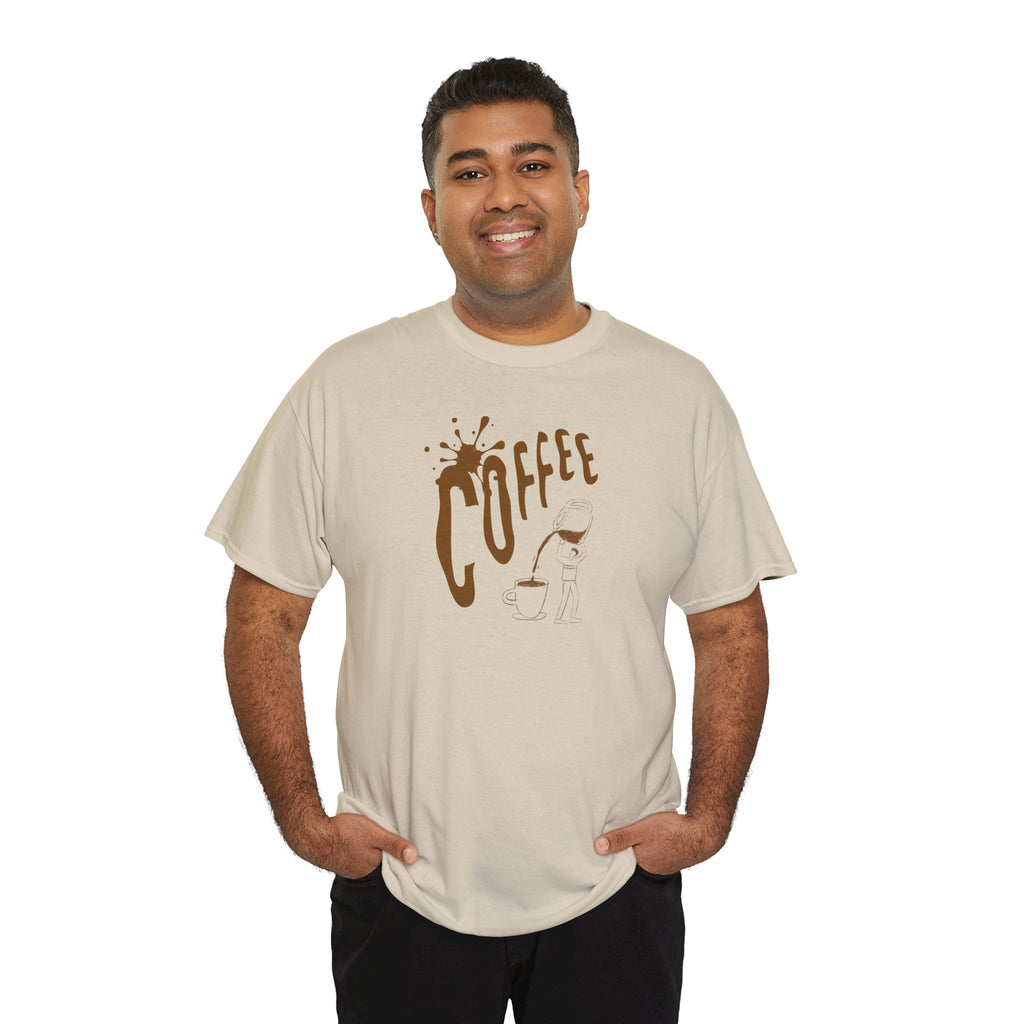 Coffee Splash T‑Shirt — Retro Coffee Typography Tee