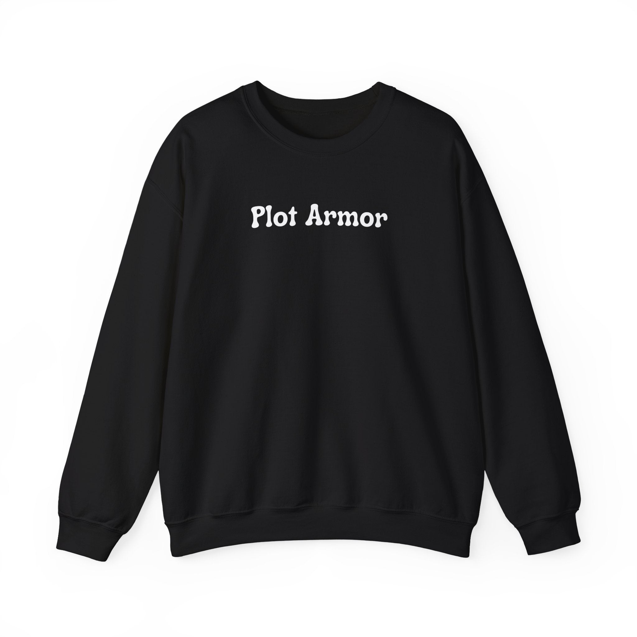 Plot Armor Sweatshirt — Funny Gamer RPG Crewneck for D&D & Roleplayers