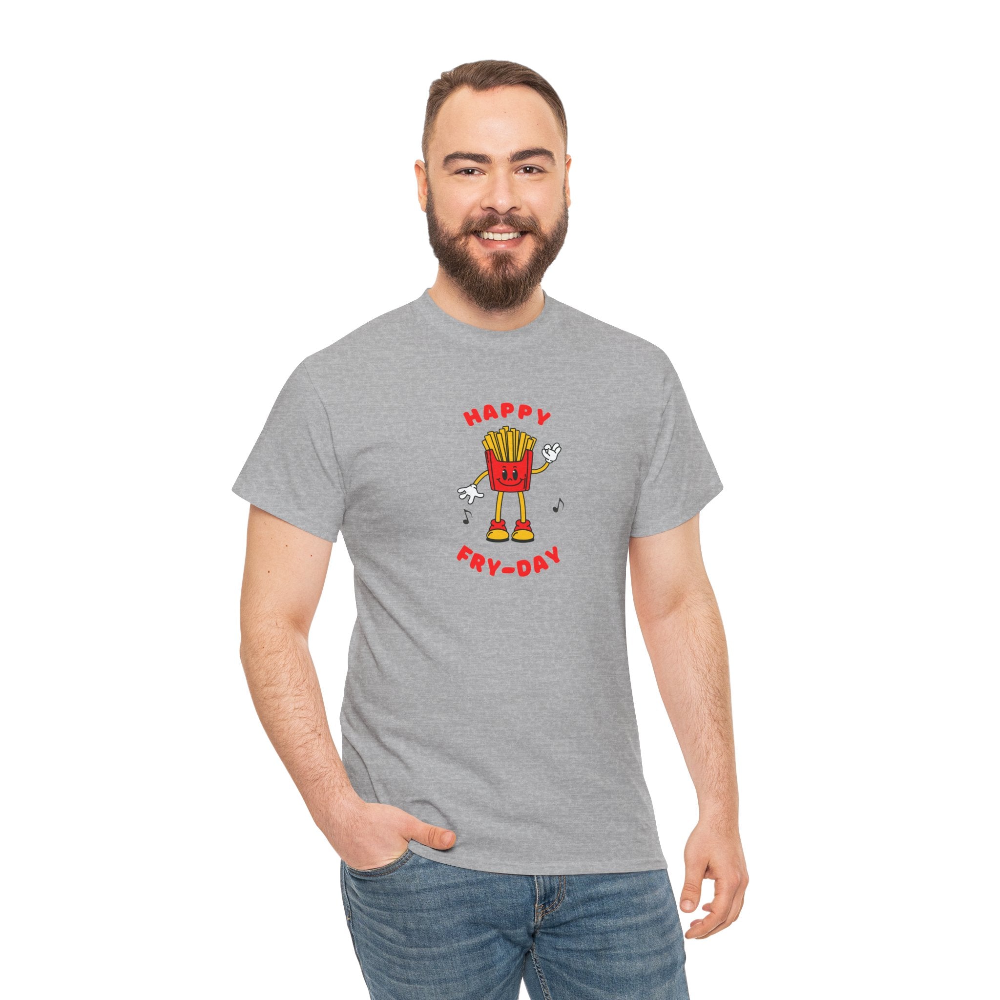 Happy Fry-Day T-Shirt — Cute Dancing Fries Graphic Tee