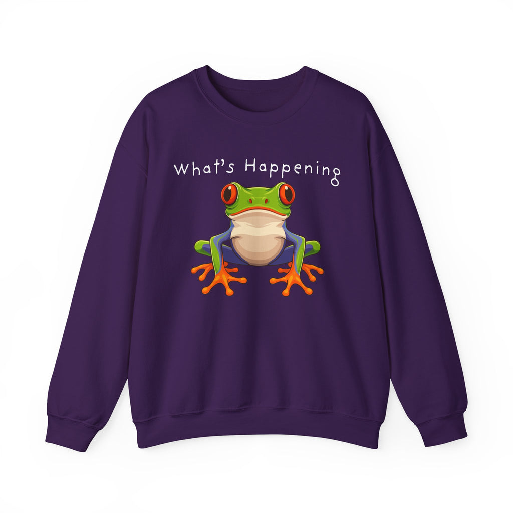 What's Happening Frog Crewneck Sweatshirt