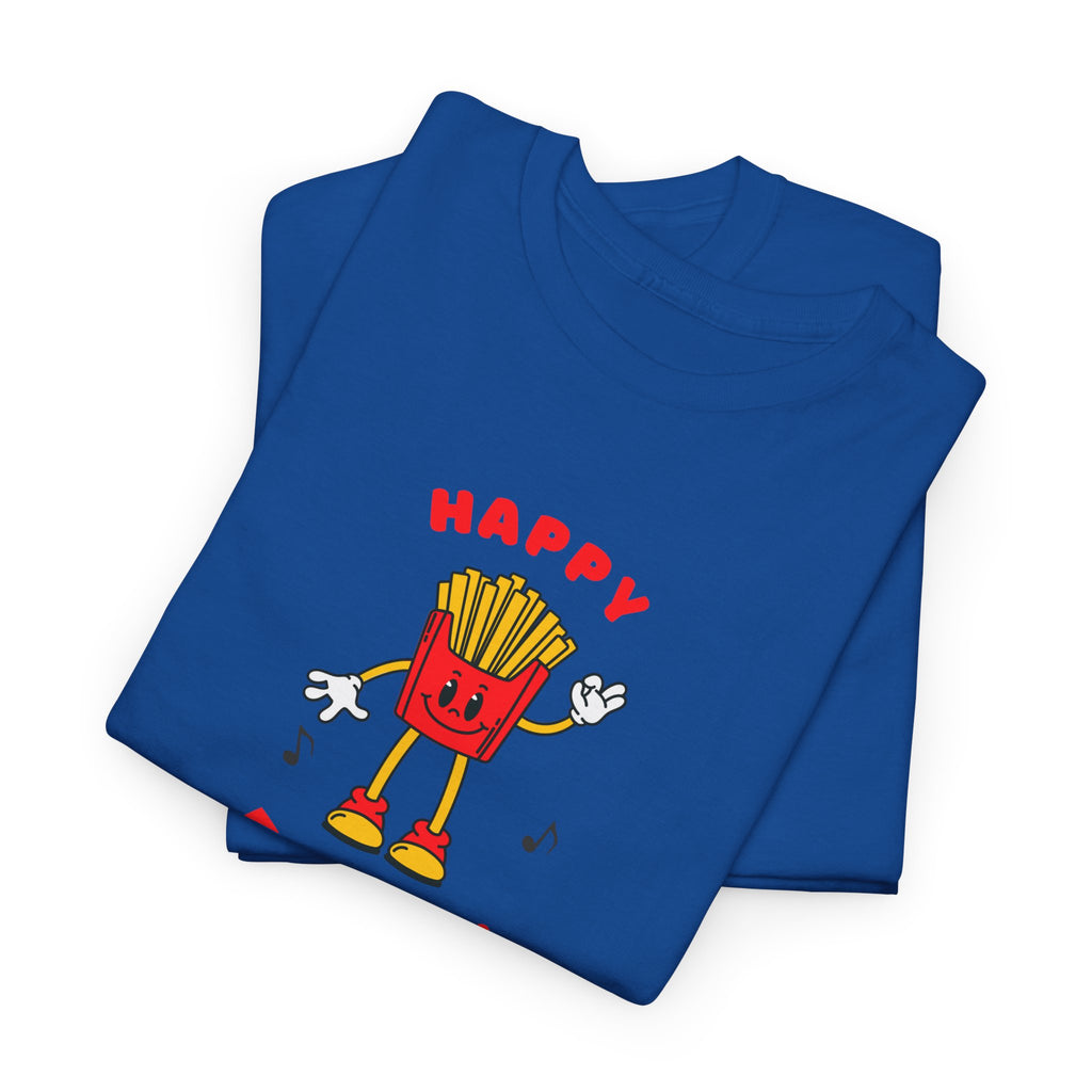 Happy Fry-Day T-Shirt — Cute Dancing Fries Graphic Tee