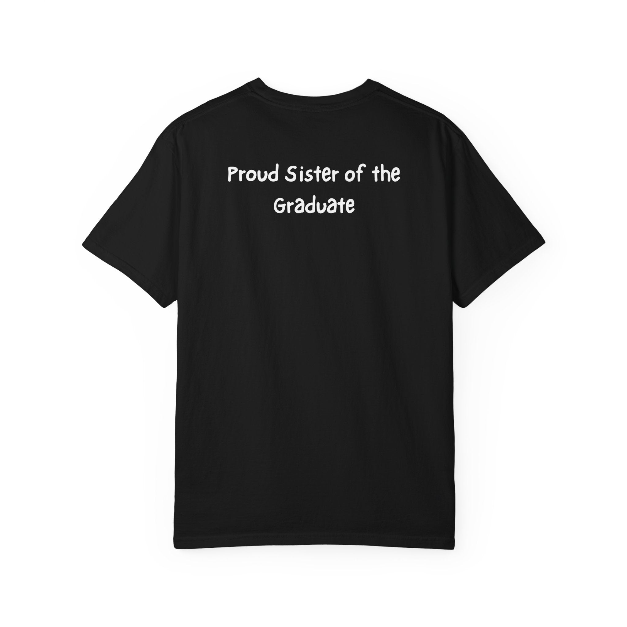 Graduation T-Shirt — “Happy Graduation Jabari” Cap & Proud Sister Design