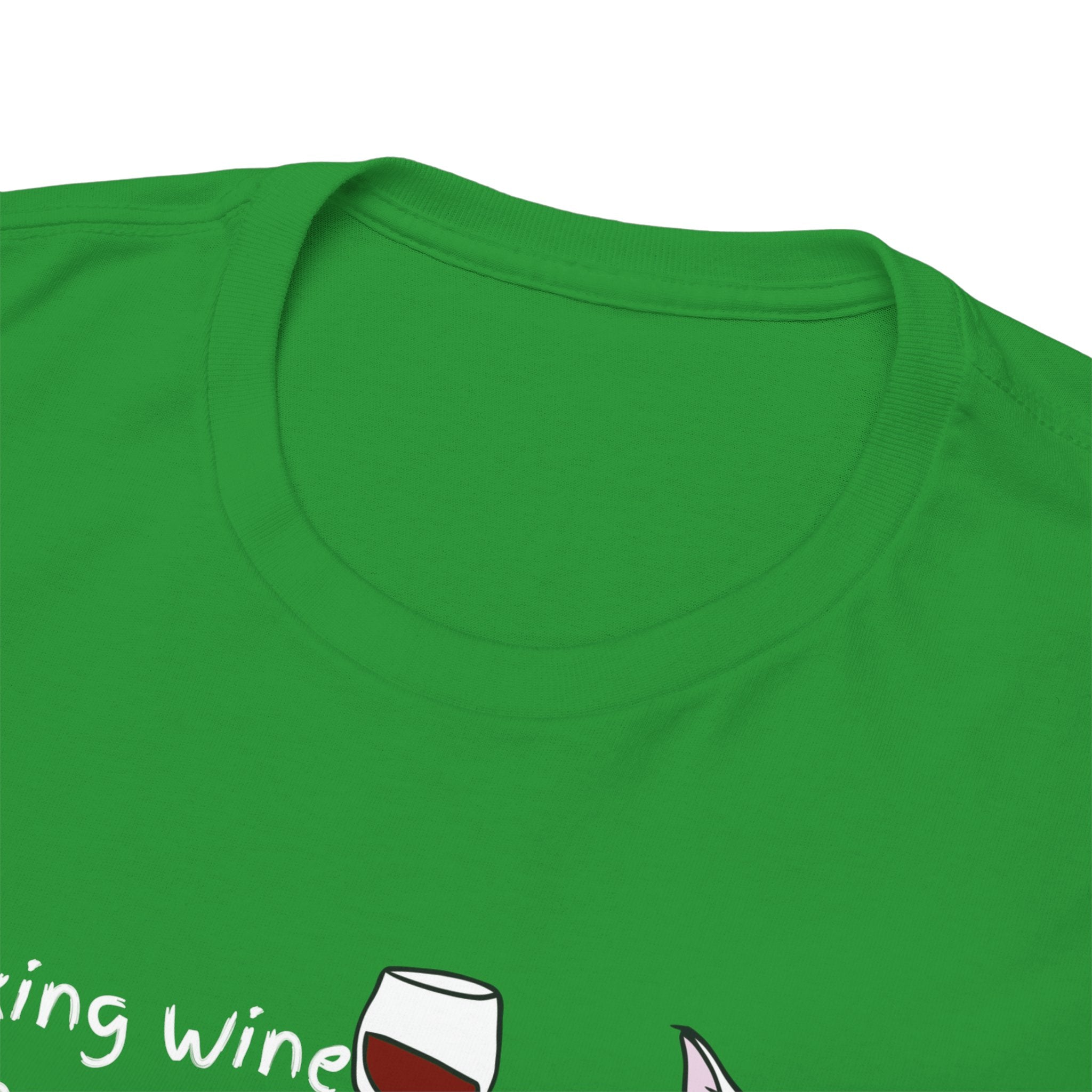 Drinking Wine, Feline Fine Cat Tee