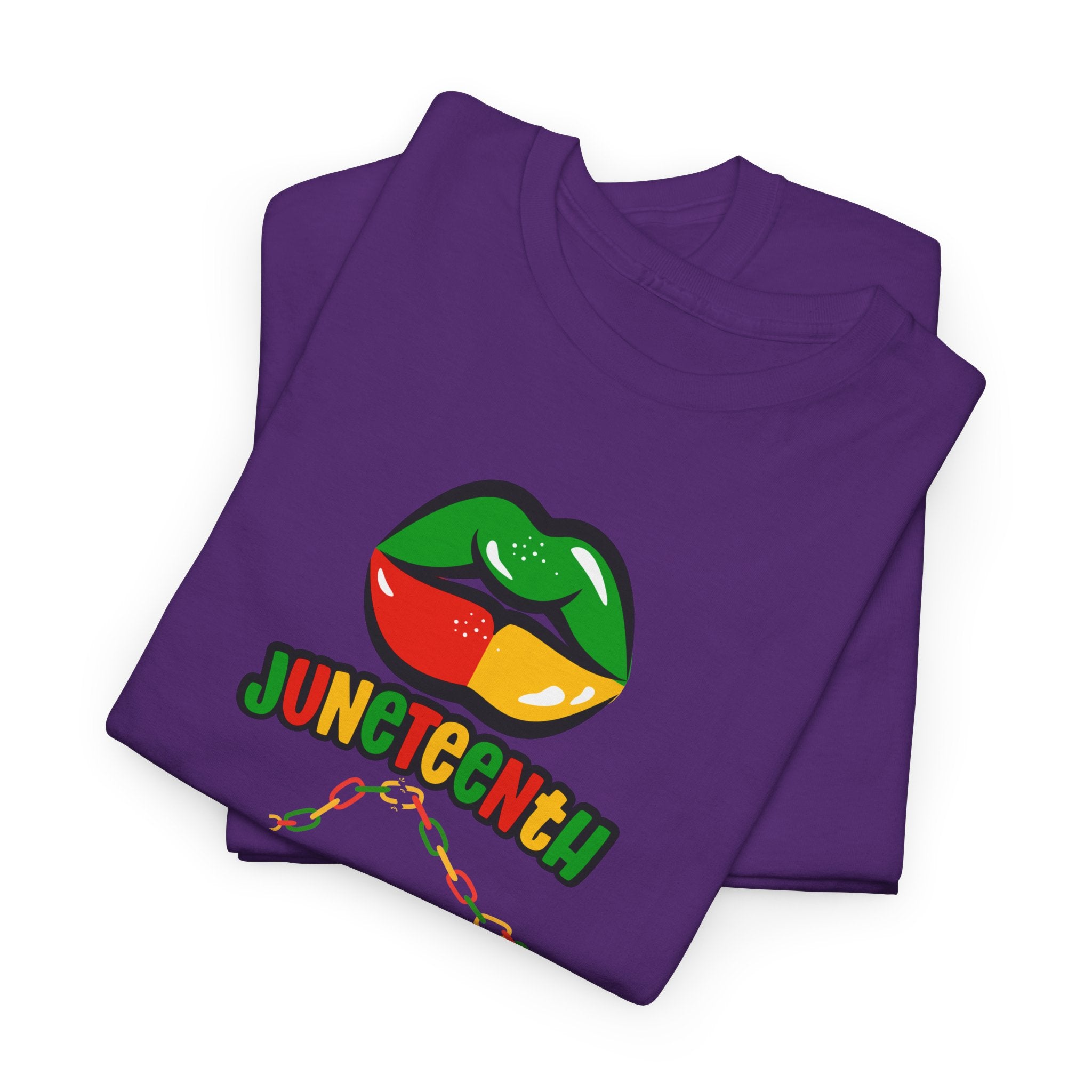 Juneteenth Lips Graphic Tee - Black History Celebration Shirt