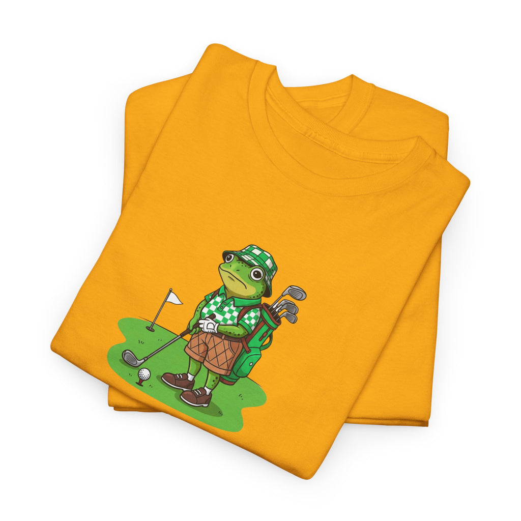 T-Shirt — Funny 'No Golf Today' Frog Golfer Graphic Tee