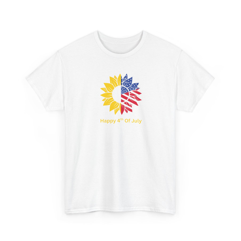 Sunflower USA T-Shirt – "Home of Hope" Patriotic Floral Tee