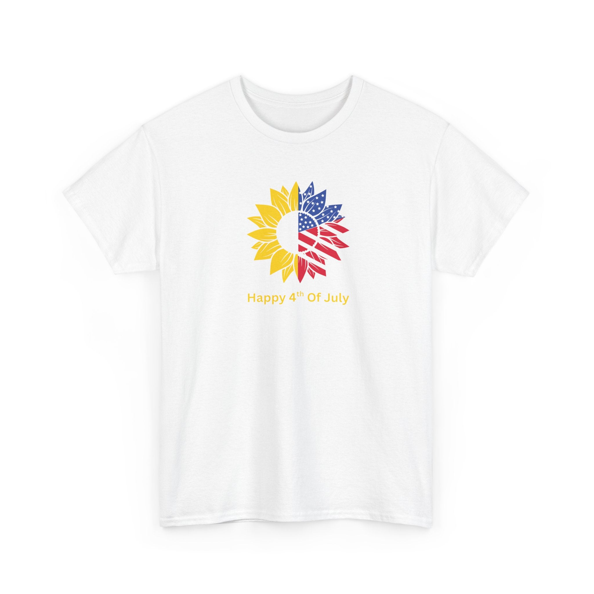 Sunflower USA T-Shirt – "Home of Hope" Patriotic Floral Tee