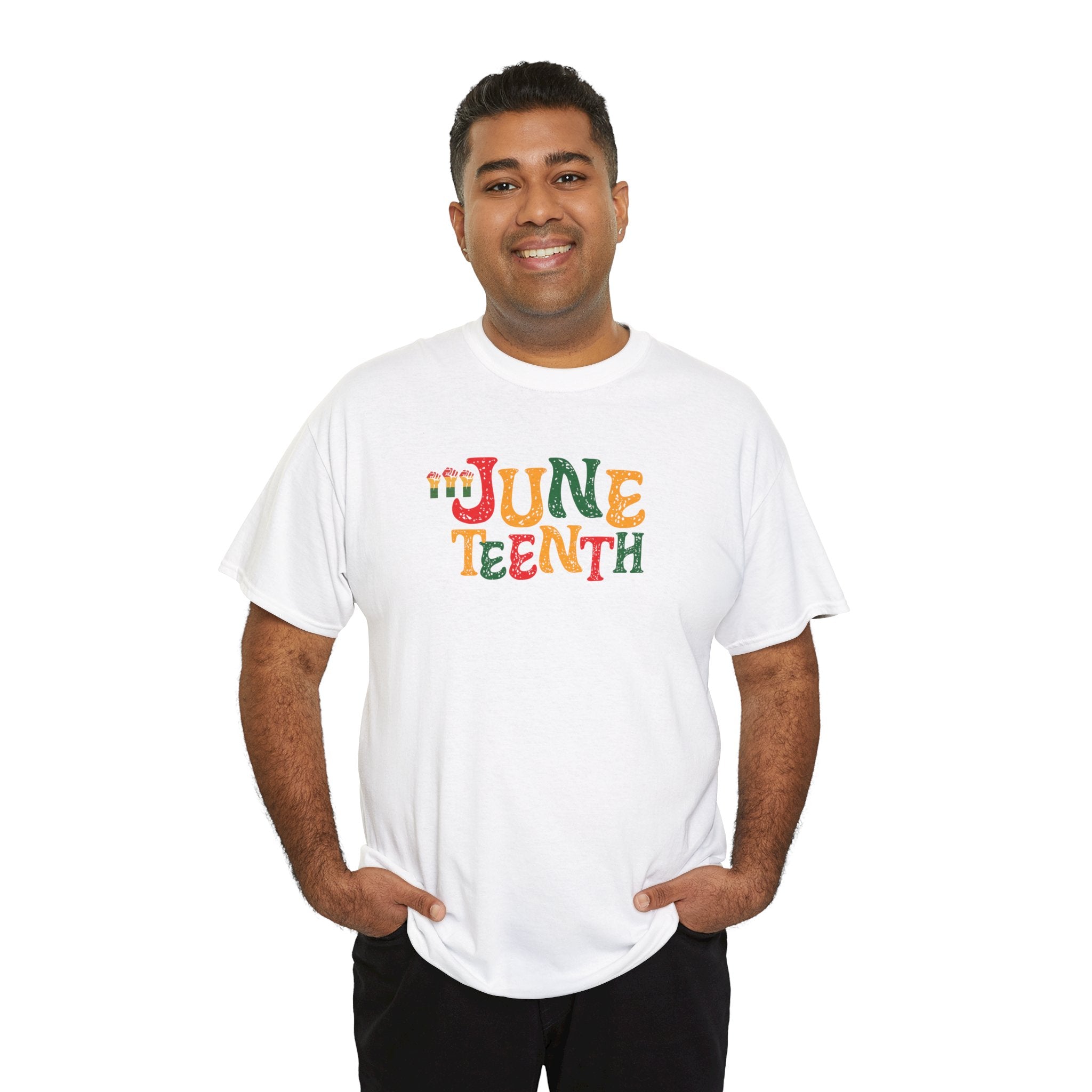 Juneteenth Graphic T-Shirt — Colorful Retro "Juneteenth" Tee (Jun 19 Celebration)