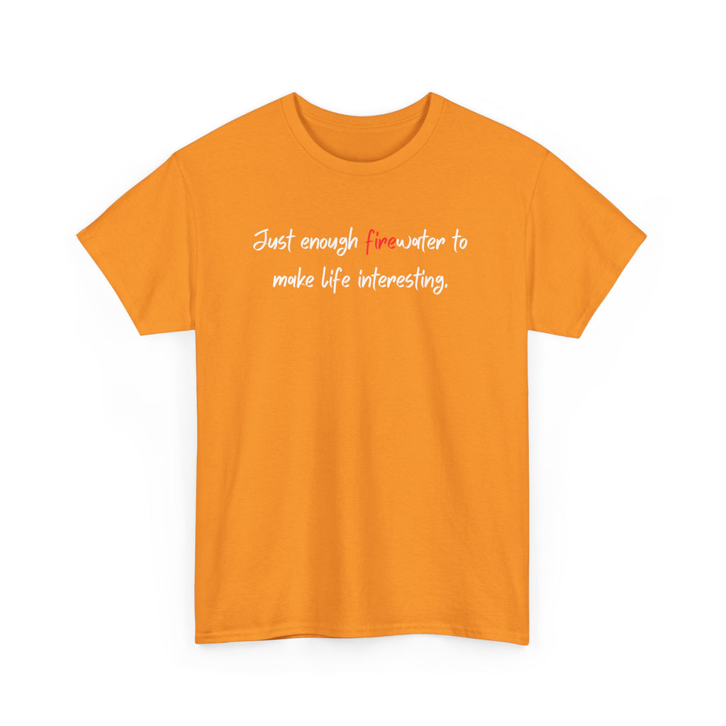T-Shirt — Minimal 'fine' Chest Embroidered Graphic Tee