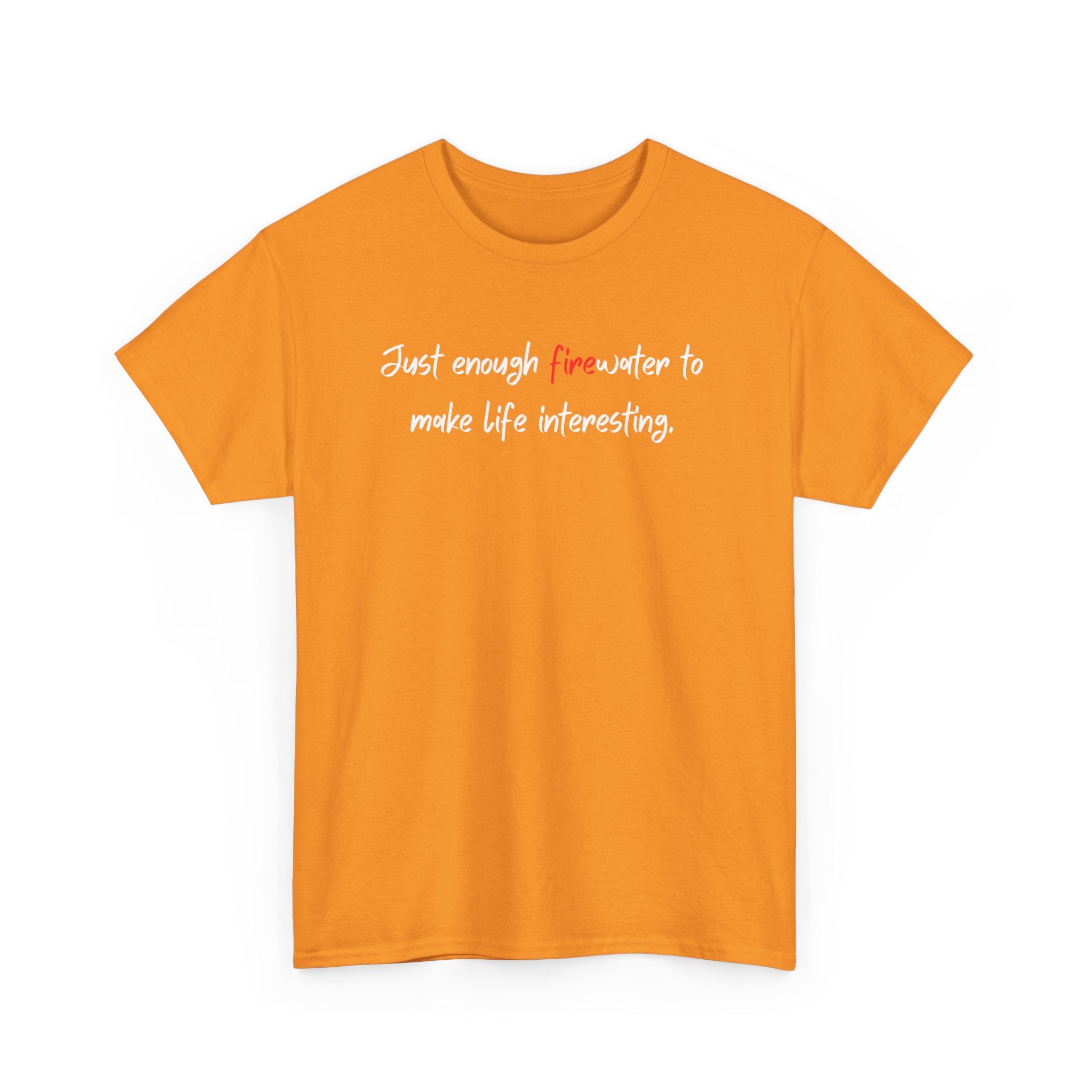 T-Shirt — Minimal 'fine' Chest Embroidered Graphic Tee