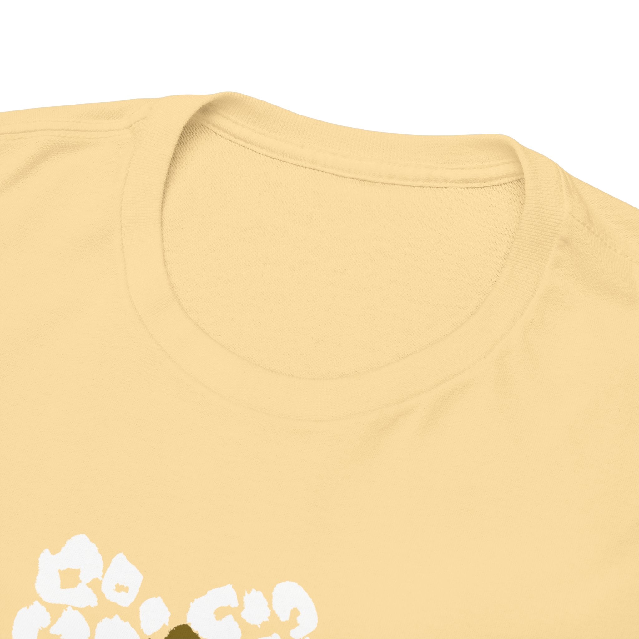 Leopard Heart Graphic Tee — Two-Tone Animal Print Heart T-Shirt