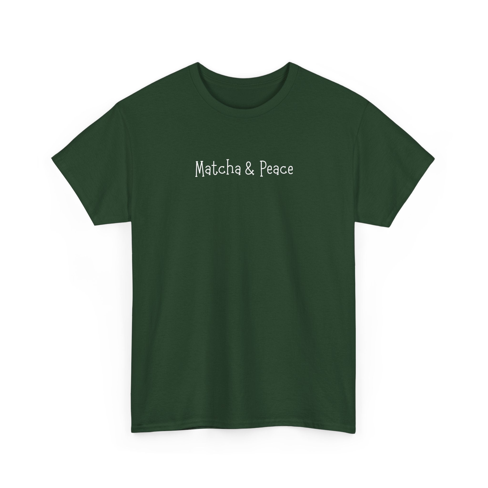 Matcha & Peace Tee — Minimalist Tea Lover Shirt