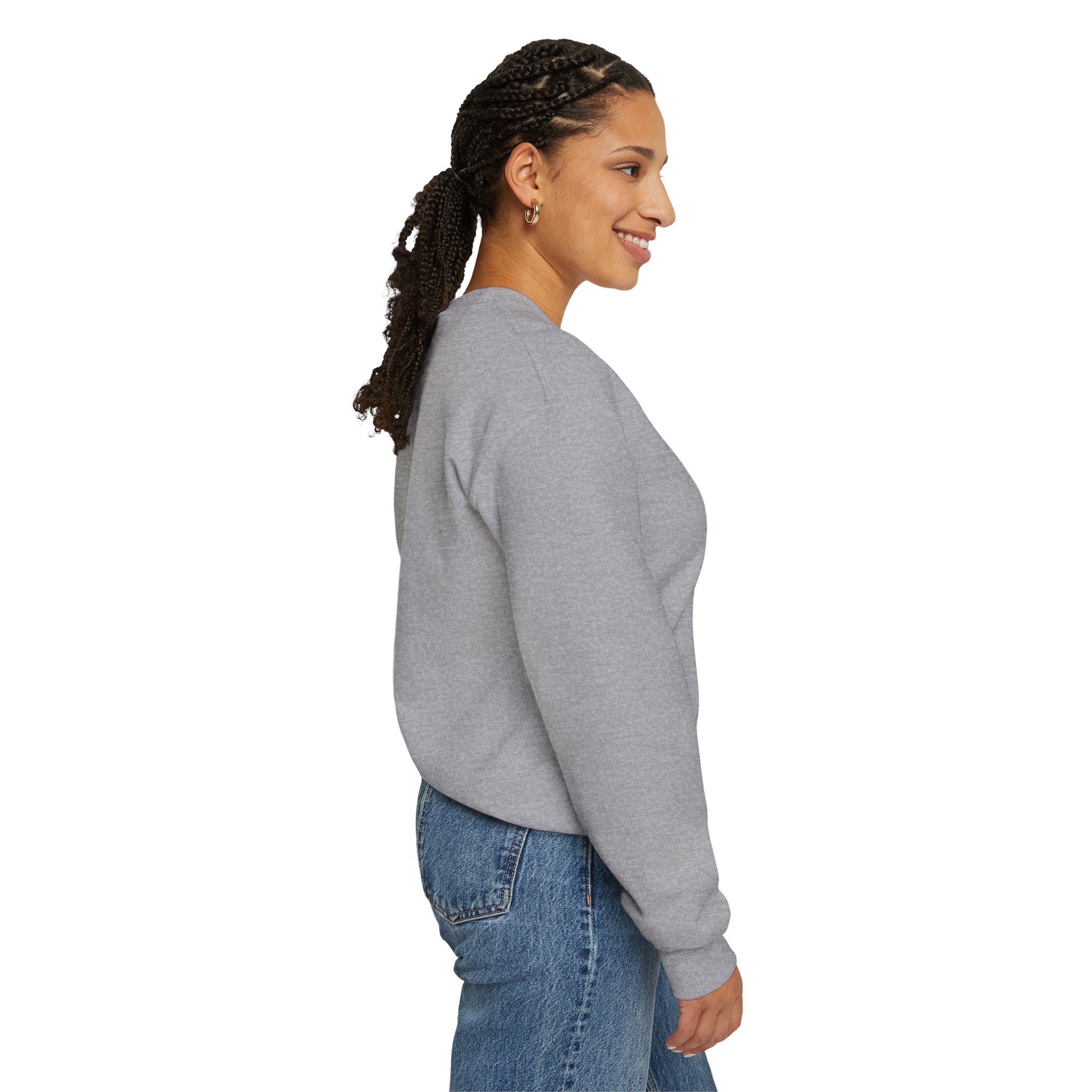 Believe in Yourself Crewneck Sweatshirt — Rainbow Inspirational Graphic