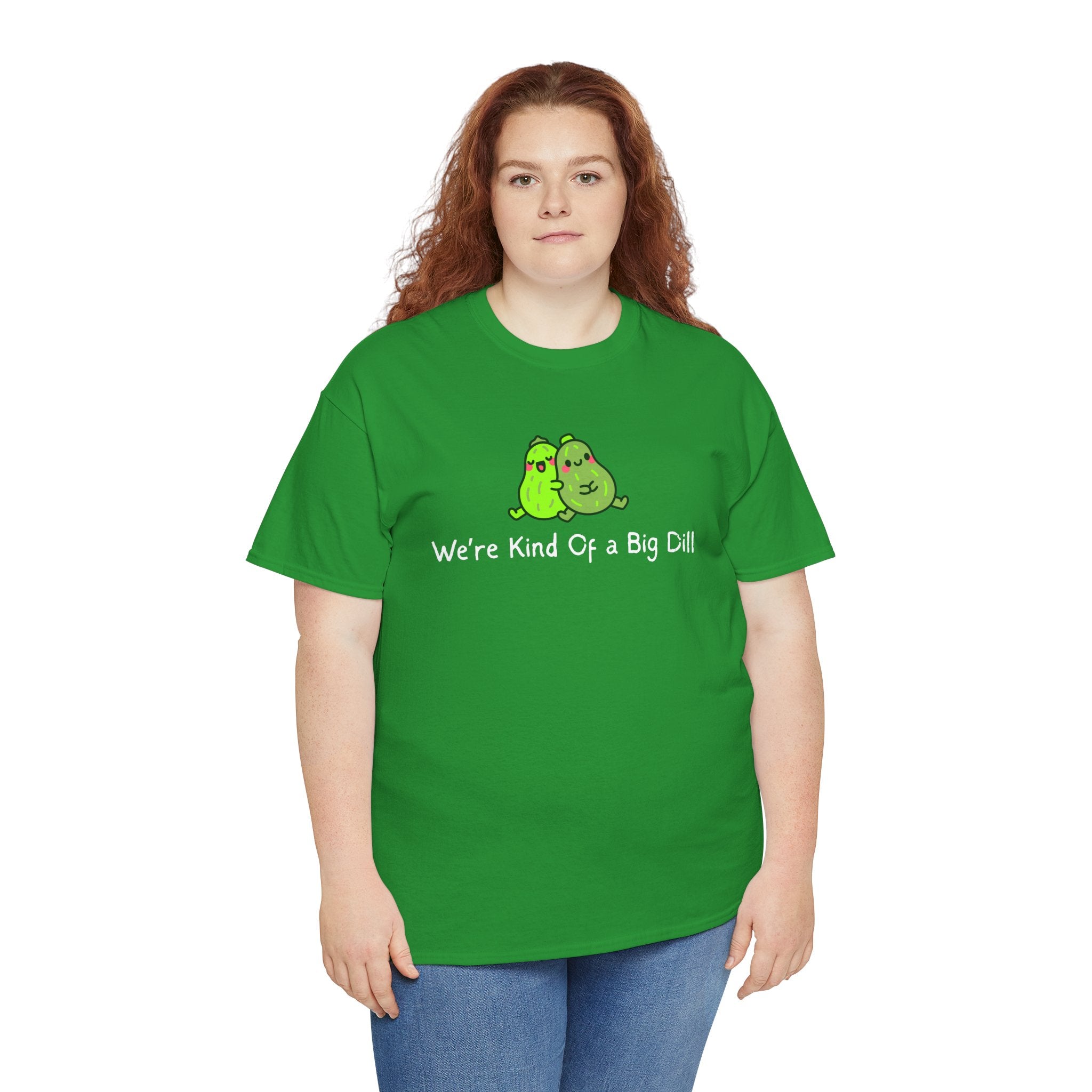 Big Dill Pickle Couple T-Shirt — "We're Kind Of a Big Dill" Cute Pun Tee