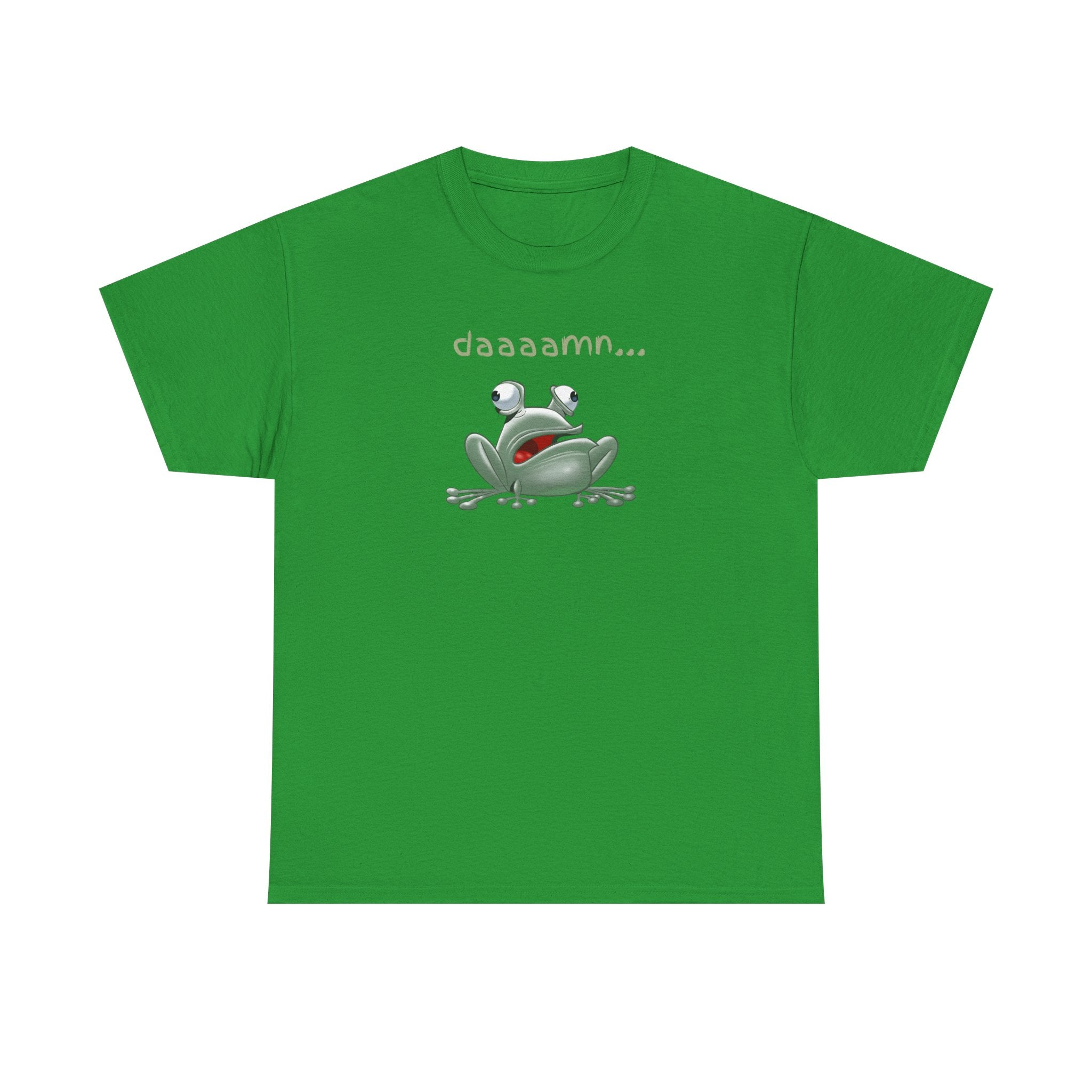 Frog "daaaamn..." T-Shirt — Funny Relaxed Frog Graphic Tee