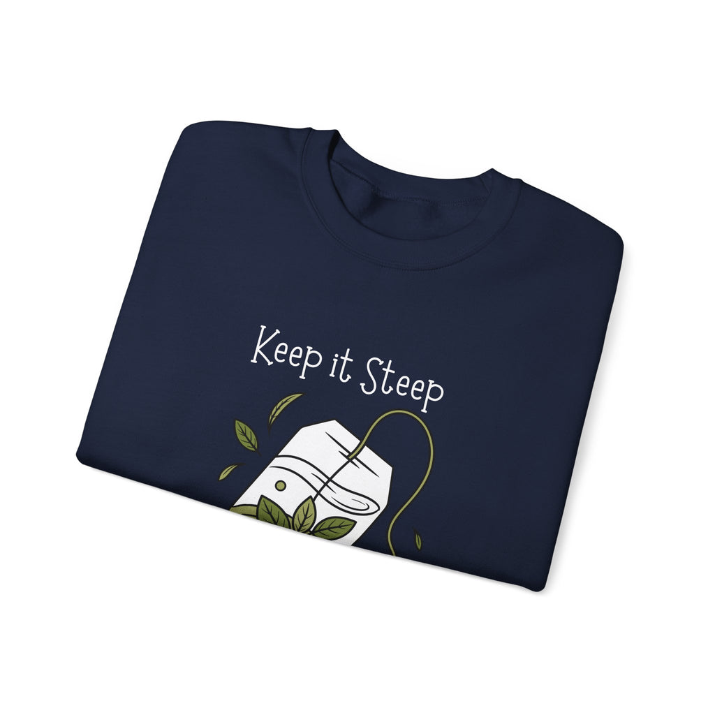 Crewneck Sweatshirt — Herbal Tea Bag Illustration | Cozy Botanical Gift