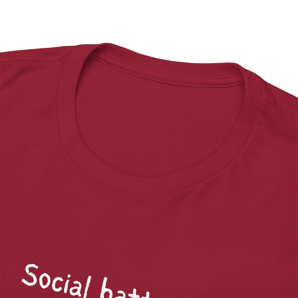 Social Battery Permanently Low Tee — Introvert Humor Cotton T-Shirt