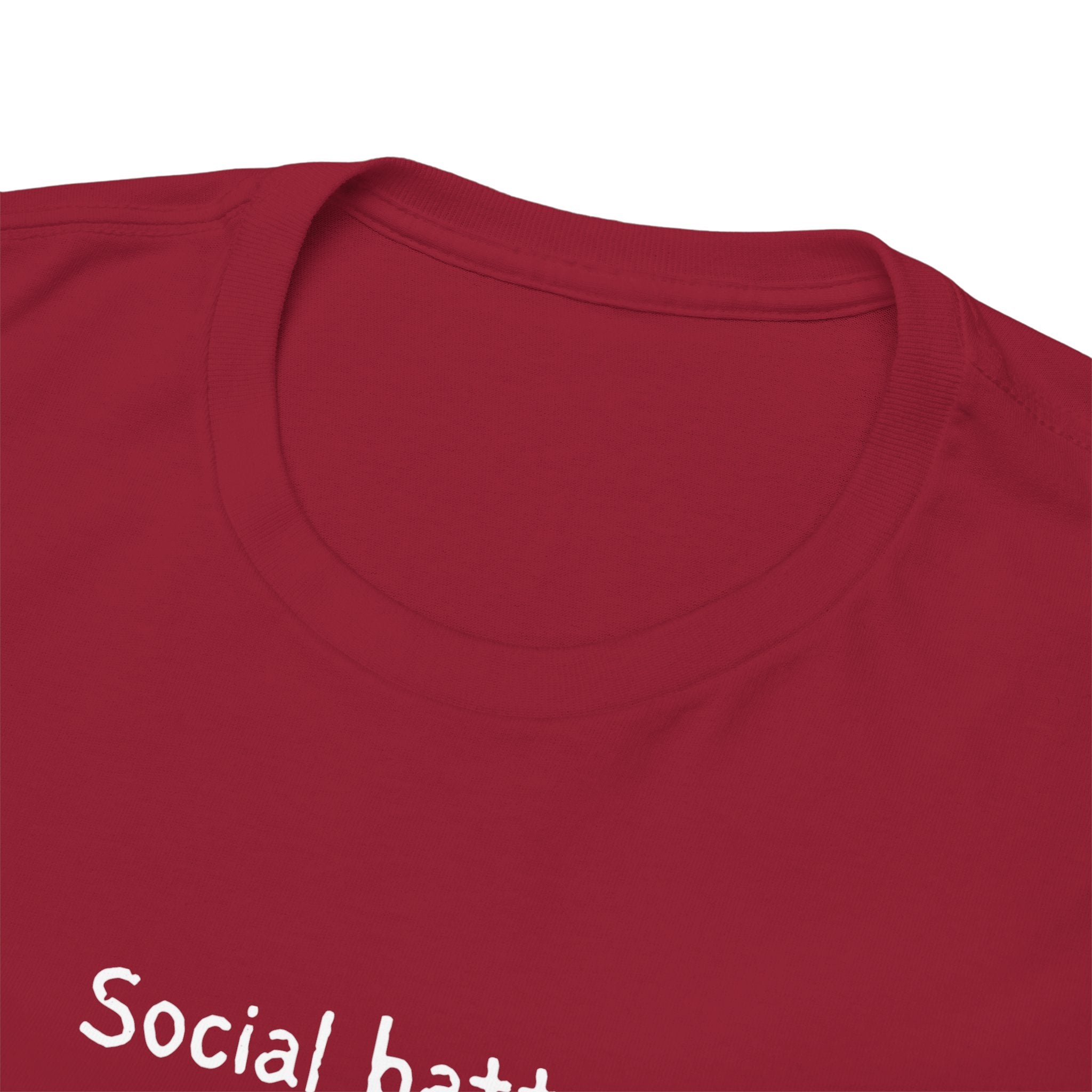 Social Battery Permanently Low Tee — Introvert Humor Cotton T-Shirt