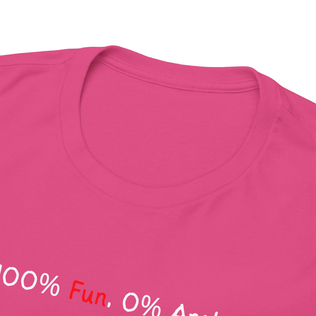 T‑Shirt — “100% Me. 0% Apologies.” Minimalist Graphic Tee
