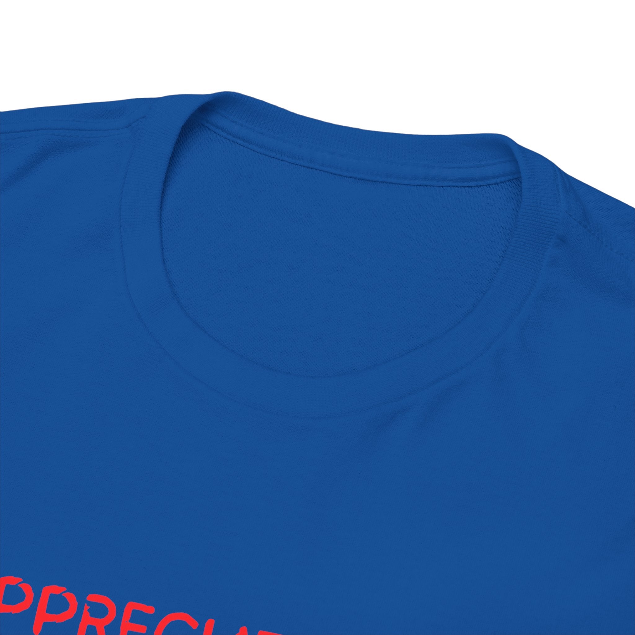 Appreciate You Tee – Minimalist Red Text Graphic T‑Shirt