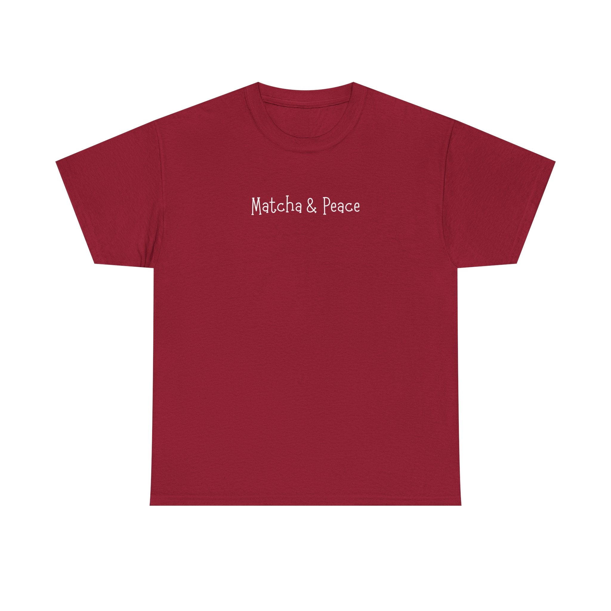 Matcha & Peace Tee — Minimalist Tea Lover Shirt