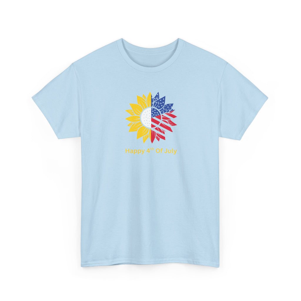Sunflower USA T-Shirt – "Home of Hope" Patriotic Floral Tee
