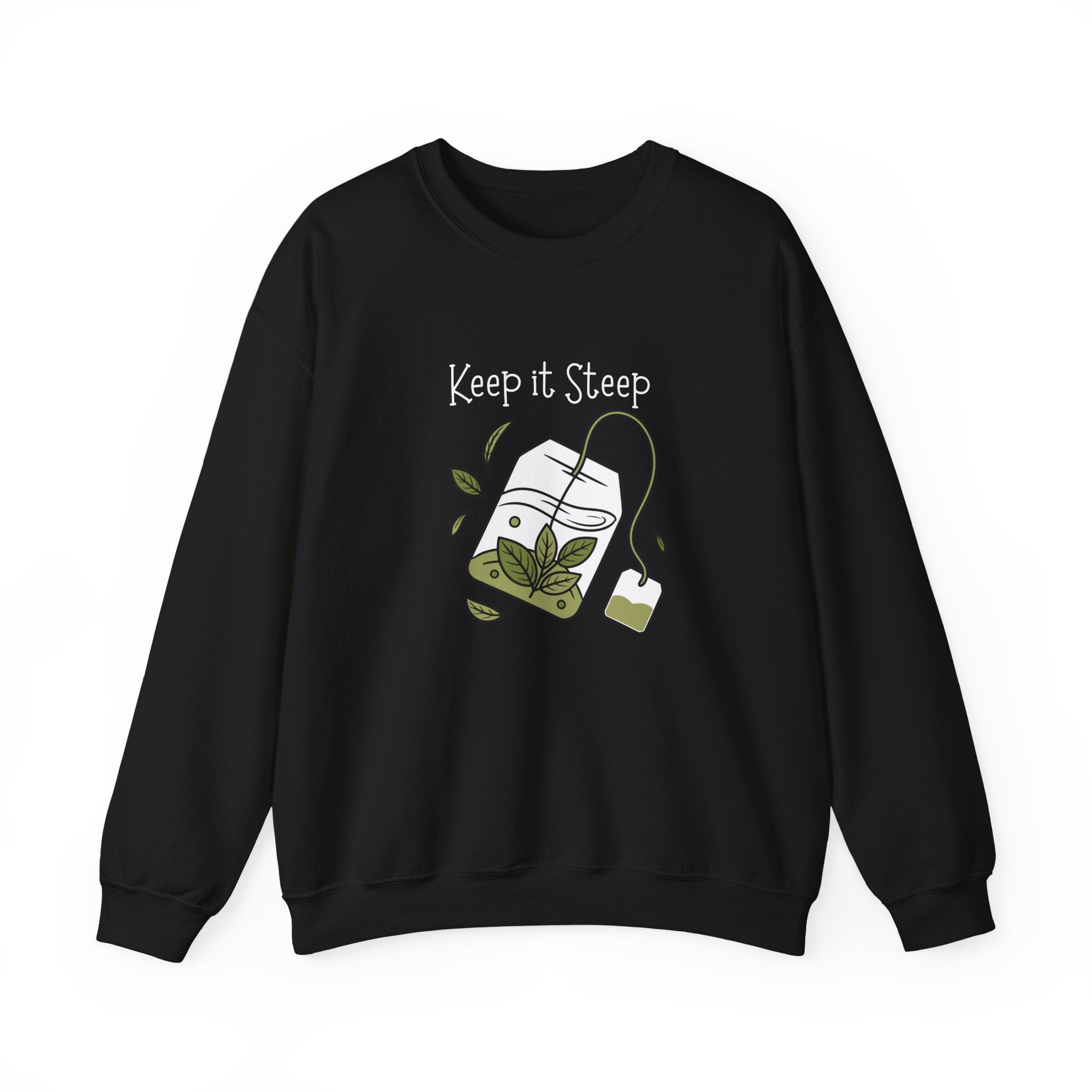 Crewneck Sweatshirt — Herbal Tea Bag Illustration | Cozy Botanical Gift