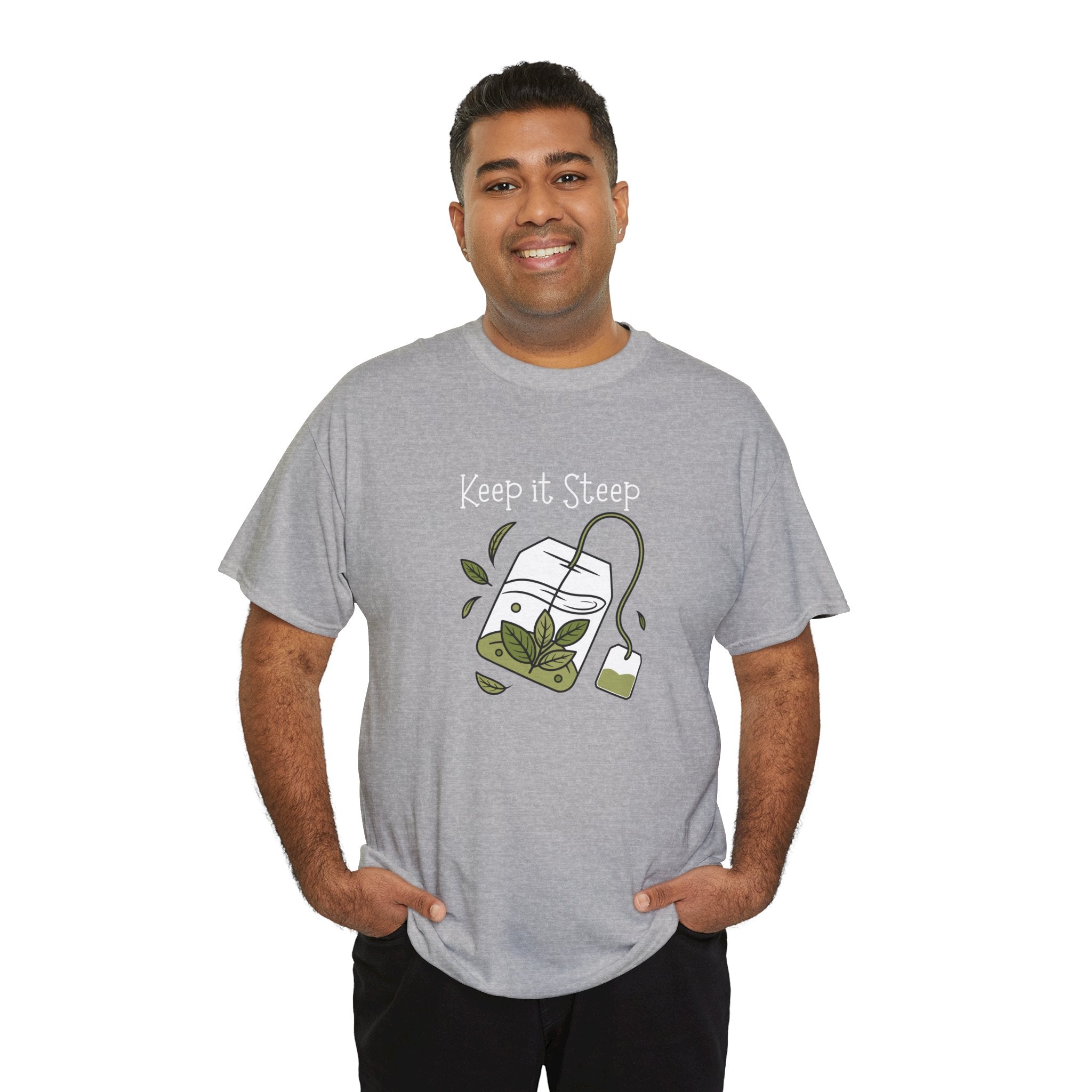 Keep It Steep Tea T-Shirt — Cute Tea Bag Graphic Tee for Tea Lovers