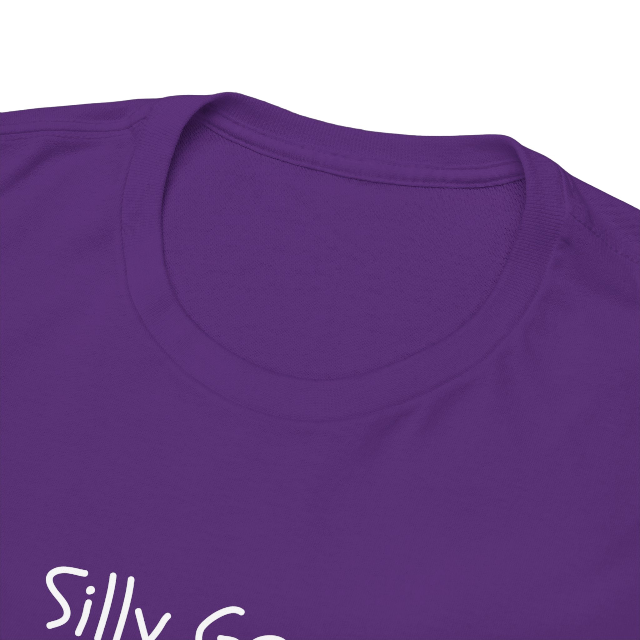 Silly Goose Minimalist Black Tee — Small Chest Text Graphic T-Shirt