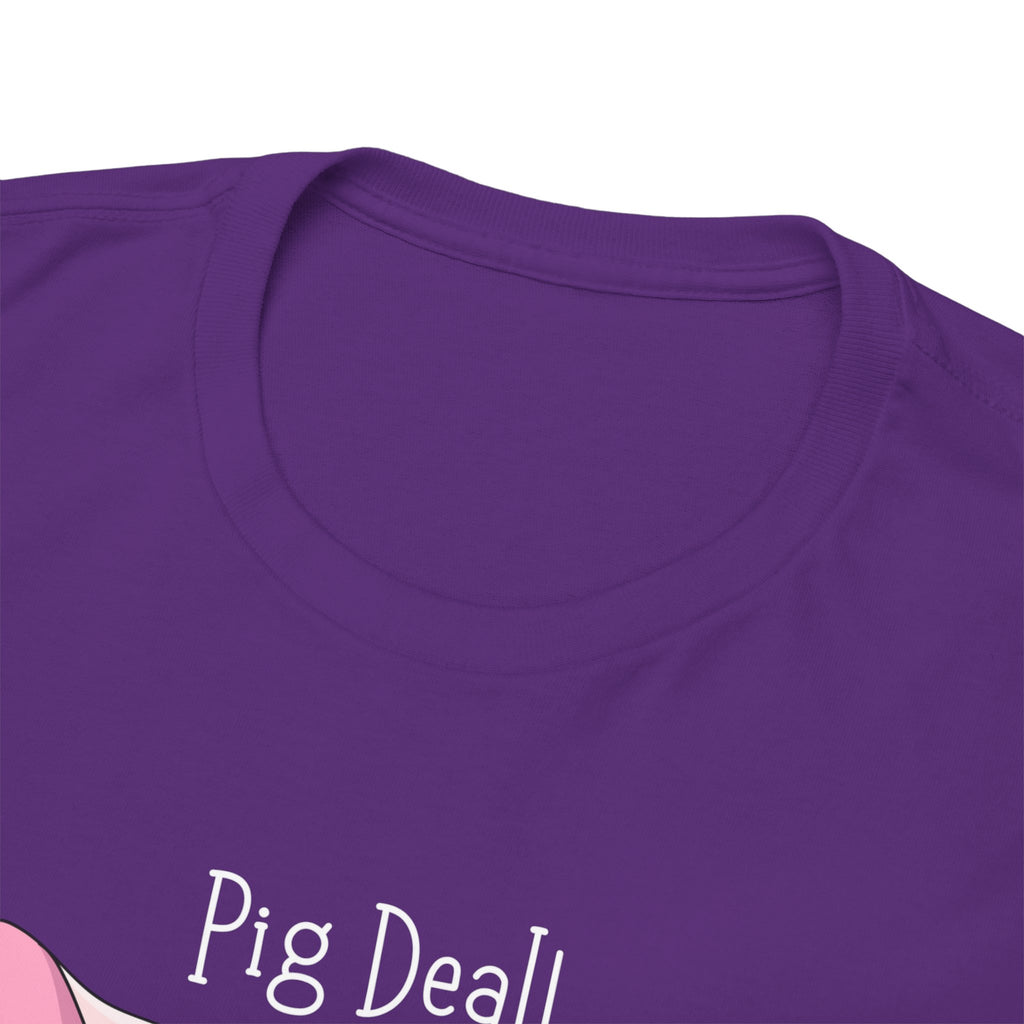 Pig Deal! Cute Angry Pig Graphic Tee — Funny Farm Animal T-Shirt