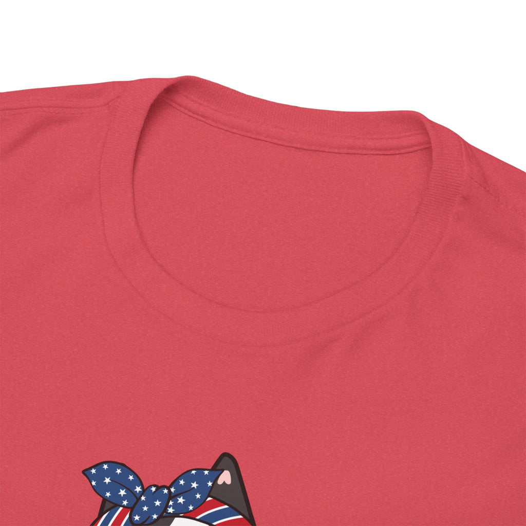 Cat Birthday Tee — "A Purr-fect Firecracker Was Born Today"