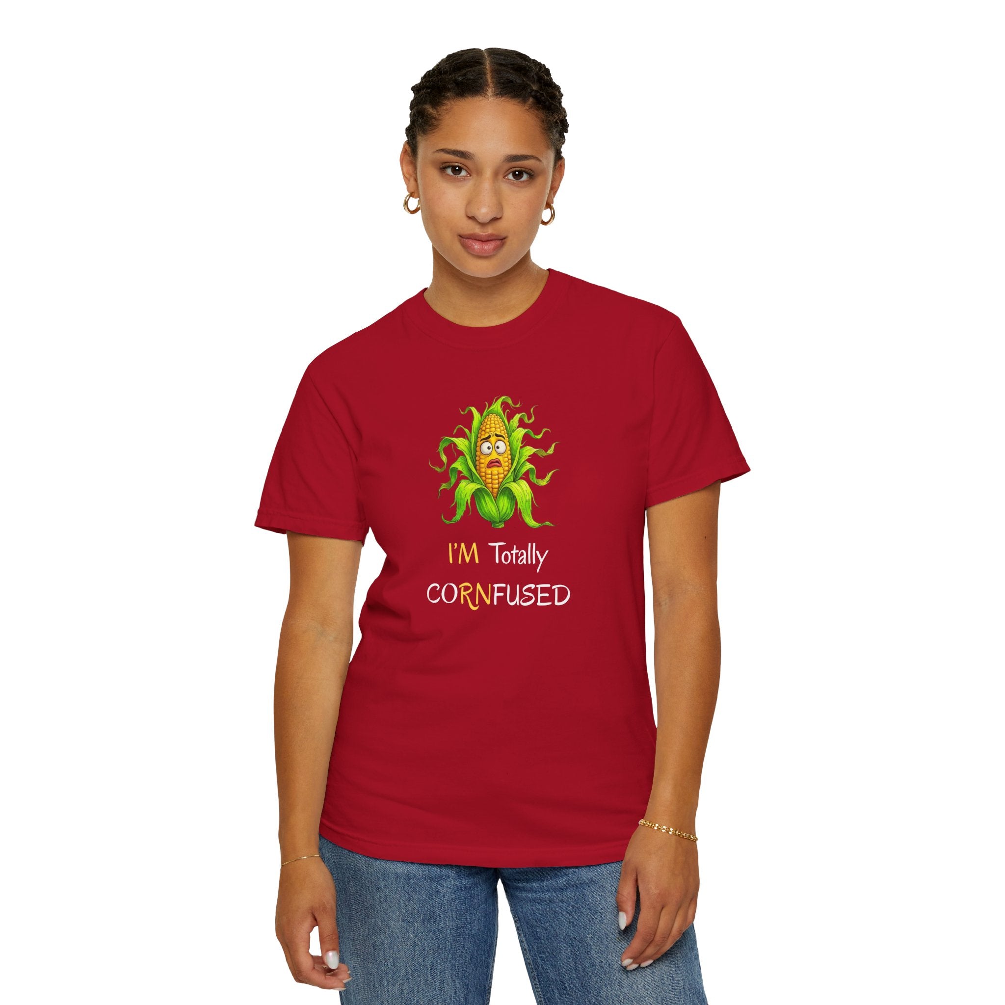 I'm Totally CORNfused Tee — Funny Corn Pun T-Shirt