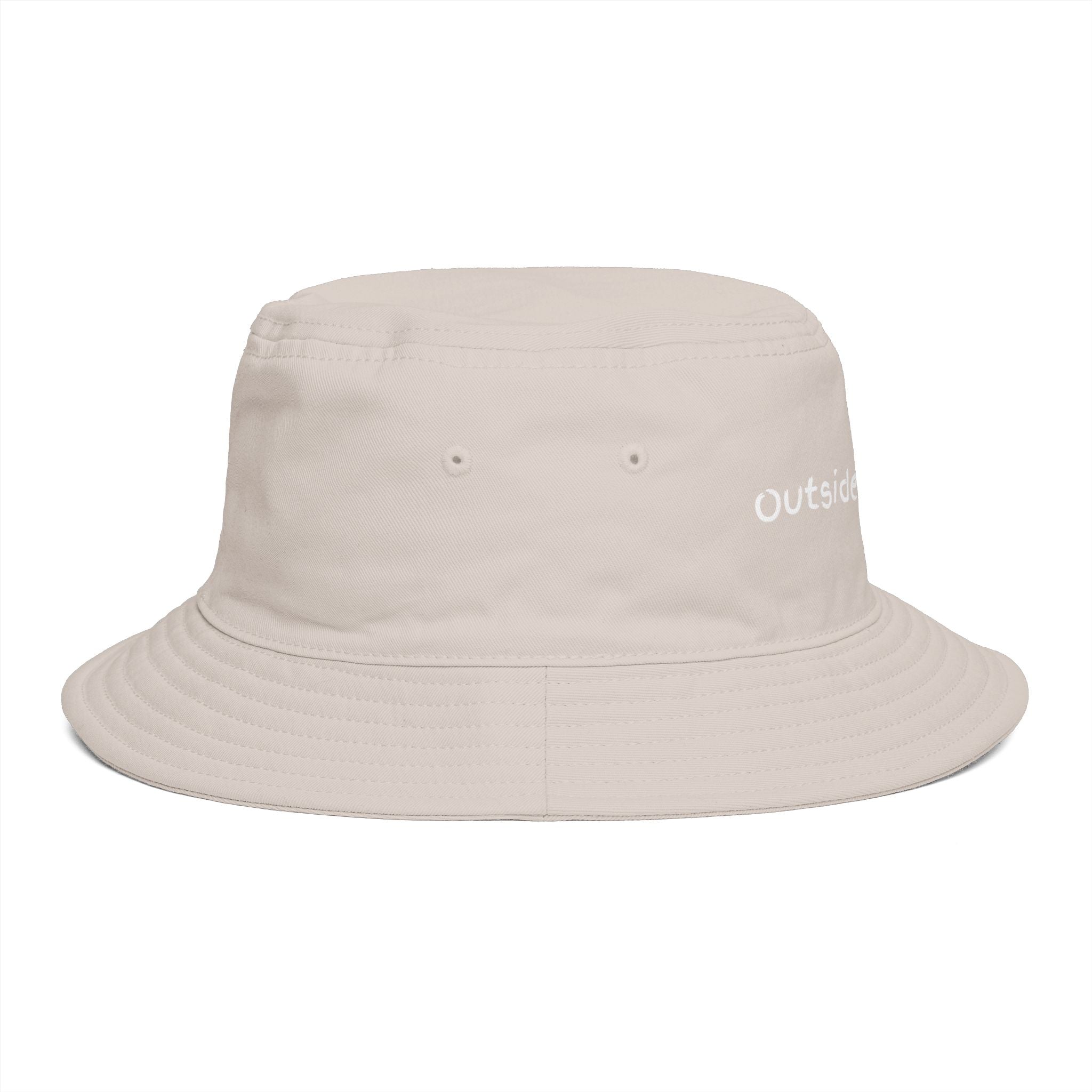 Bucket Hat — 'Outside Be Finicky' Embroidered Outdoor Statement Hat