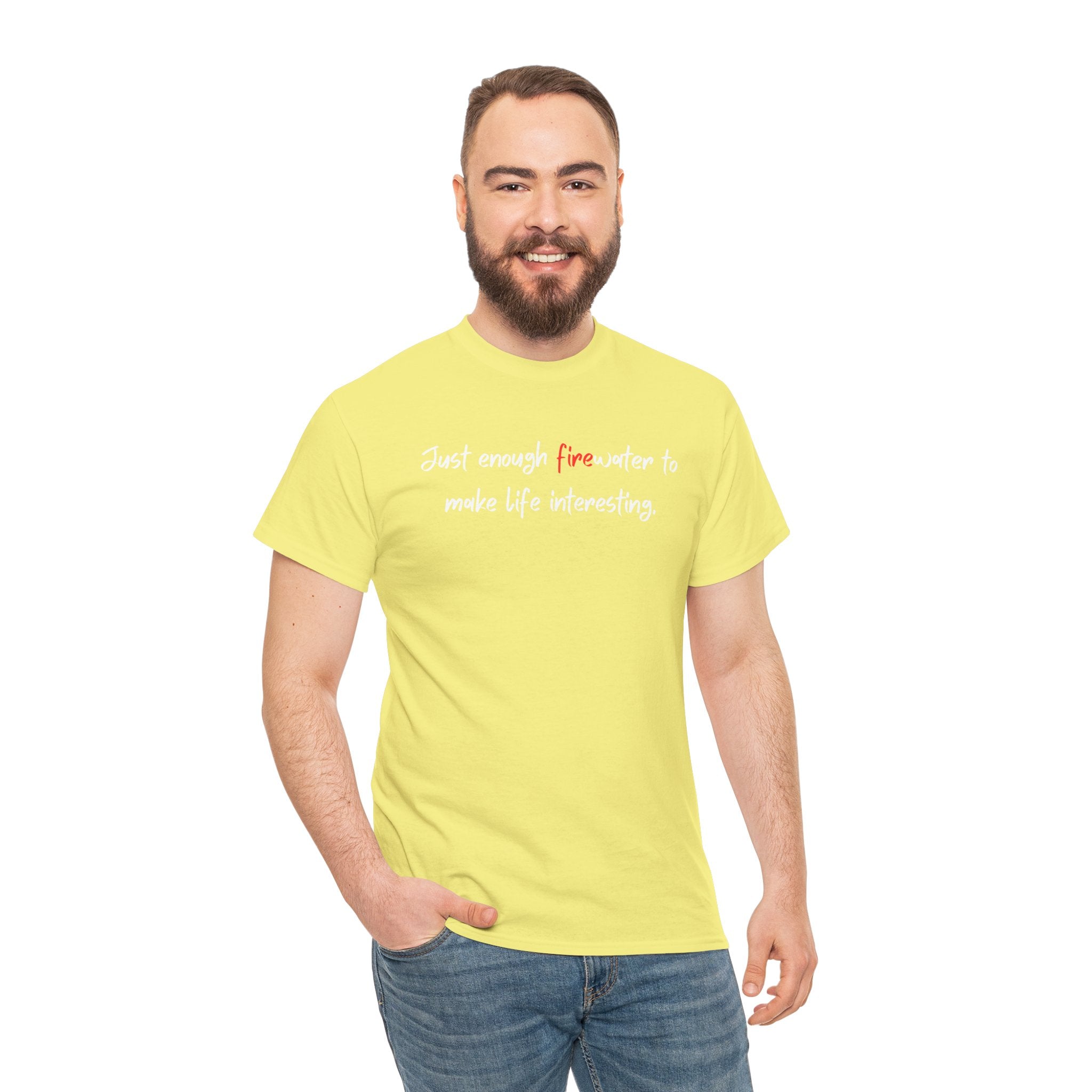 T-Shirt — Minimal 'fine' Chest Embroidered Graphic Tee